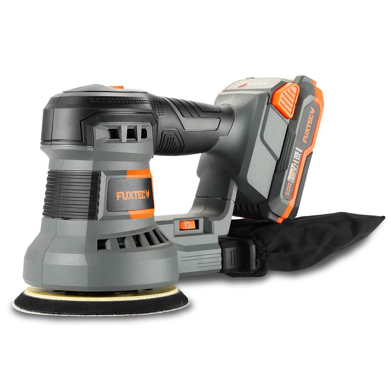 Ponceuse rotative sans fil 20V FX-E1RS20 SET avec 1 x batterie 2Ah, 1 x chargeur 1A