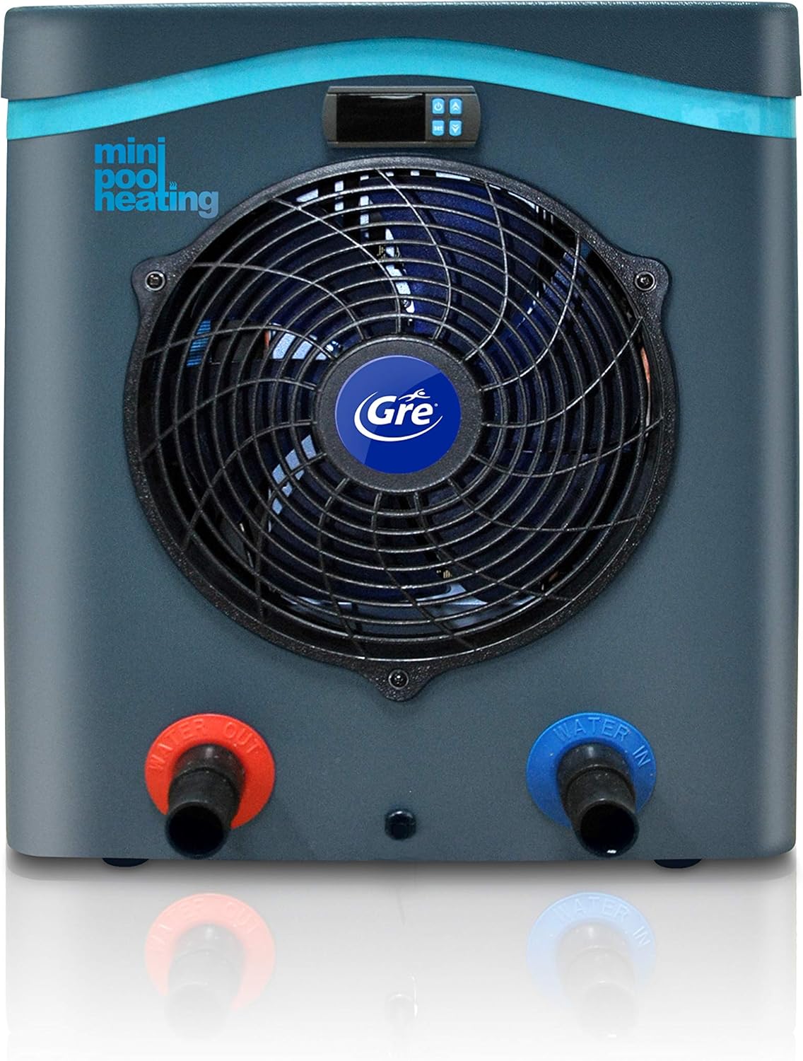 Gre HPM40 HPM40-Mini Pompe à Chaleur pour Piscine Hors Sol jusqu'à 40 m3,Noir