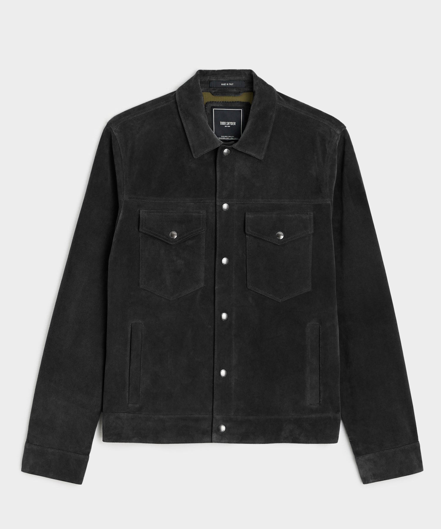 Italian Suede Snap Dylan Jacket