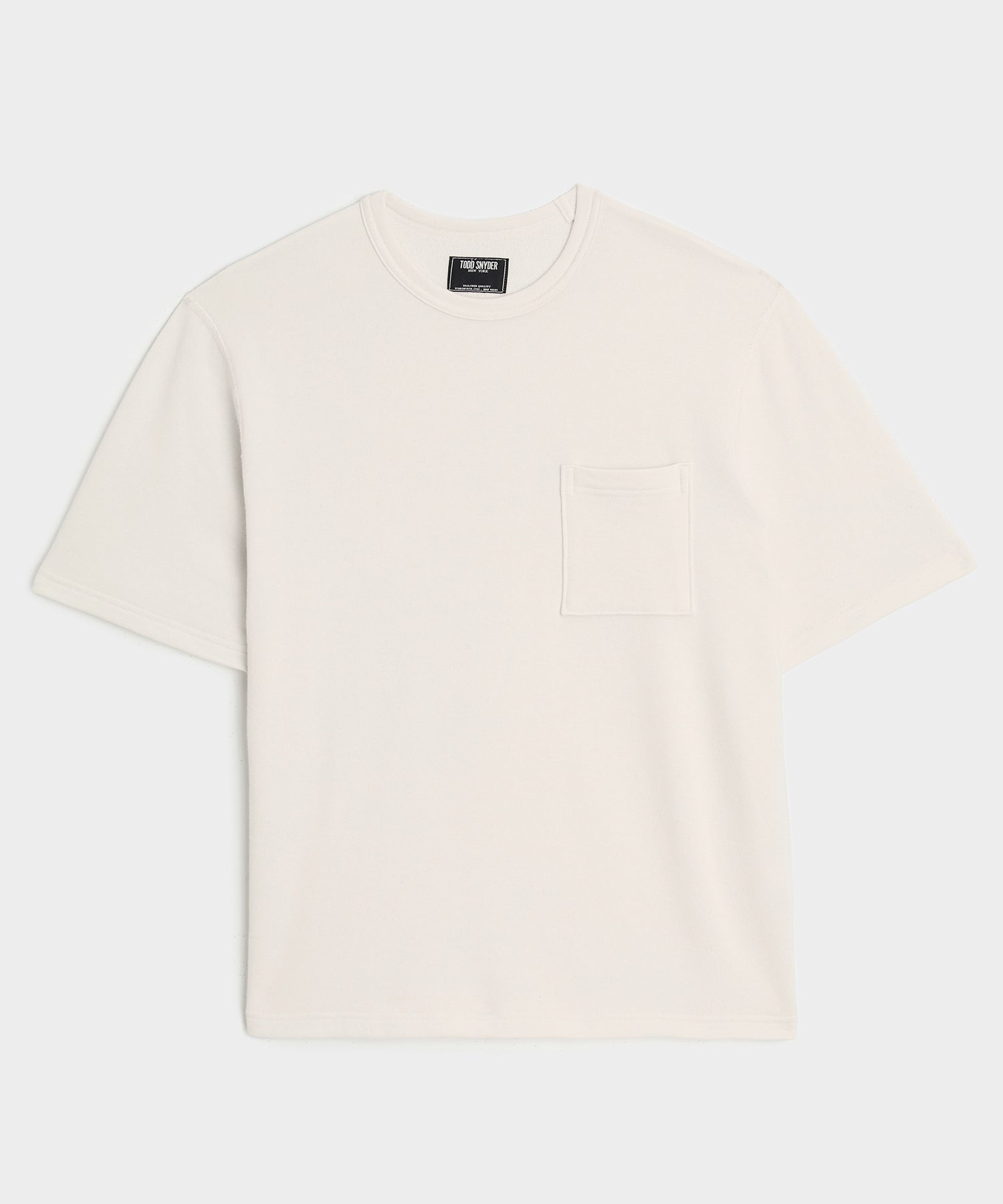 Lightweight Terry Cloth Short-Sleeve Sweatshirt