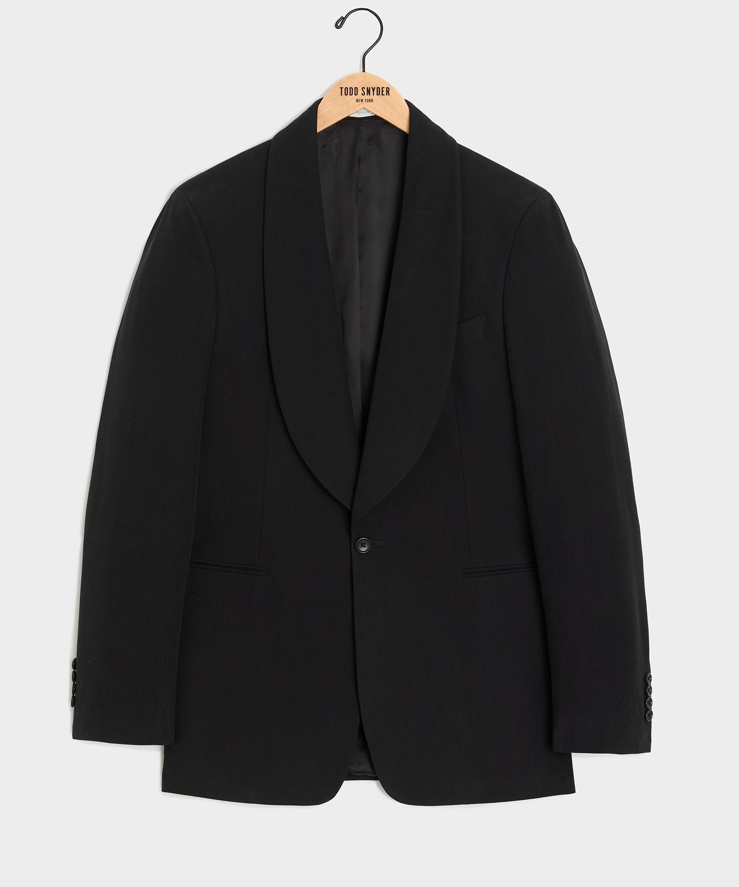 Italian Sueded Linen Shawl Collar Jacket