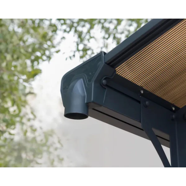 Carport aluminium et polycarbonate,H 242 cm x L 359 cm x P 435 cm