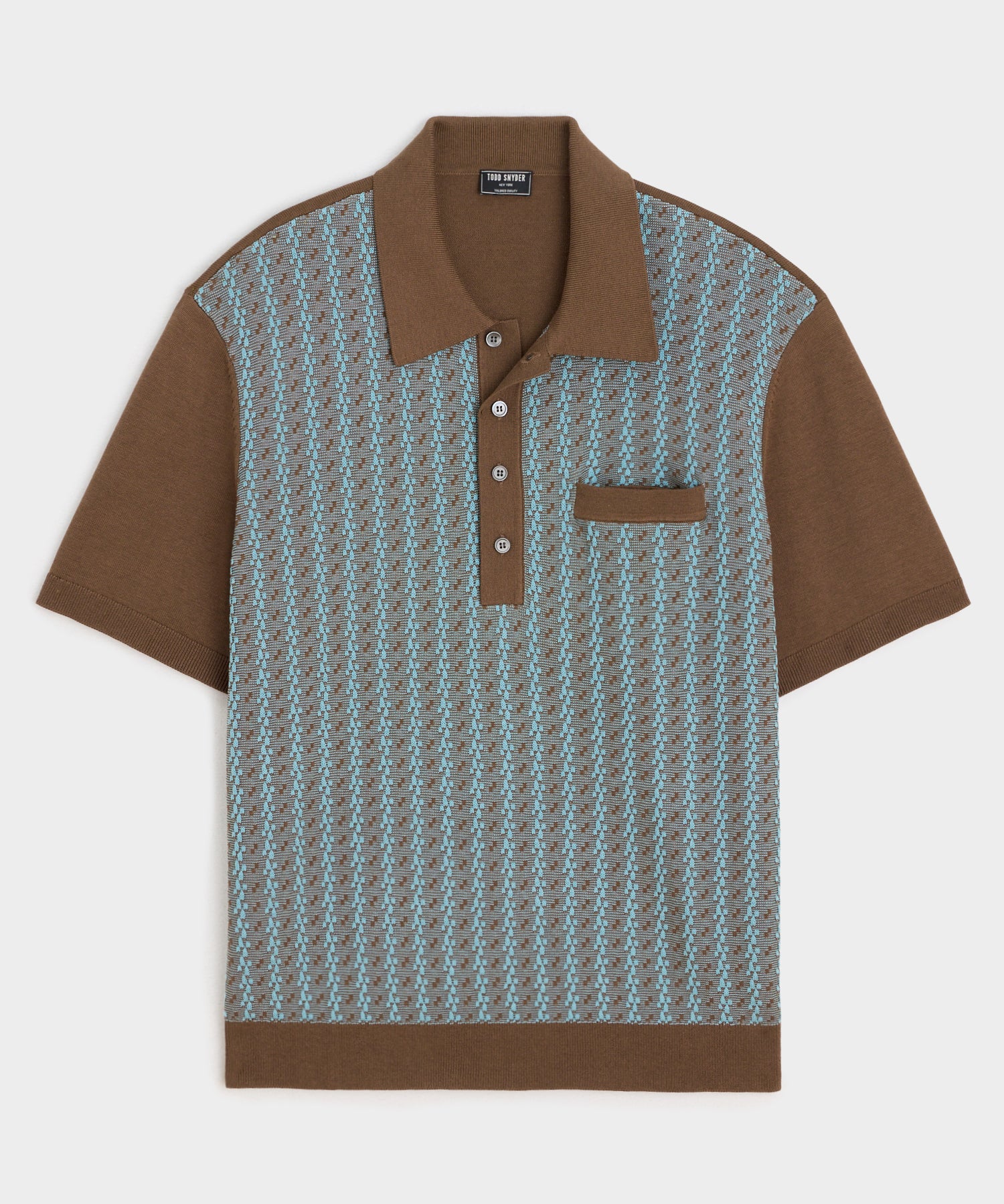 Cotton-Silk Sweater Polo