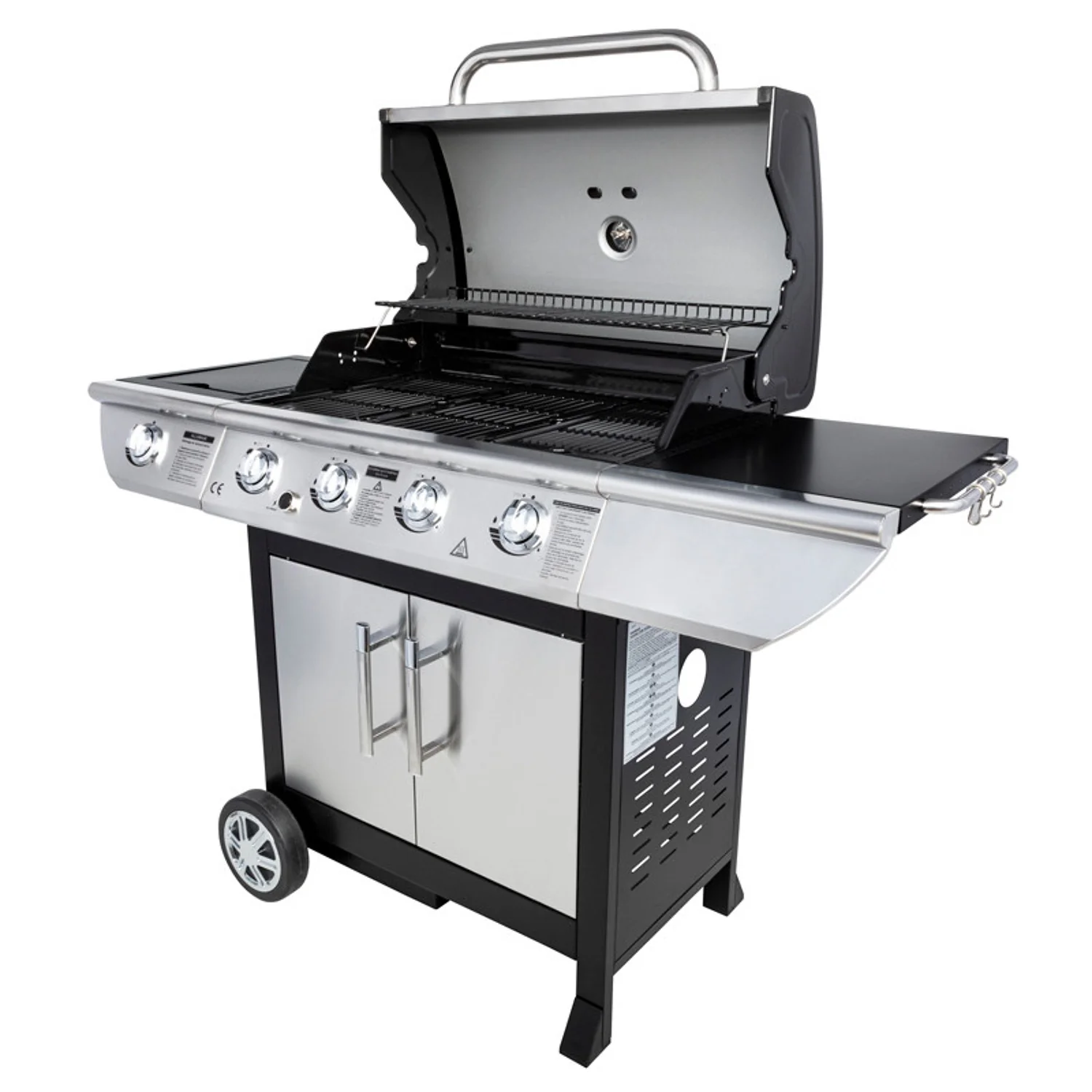 Barbecue au gaz BRISBANE - 4 brûleurs 14kW + réchaud Somagic