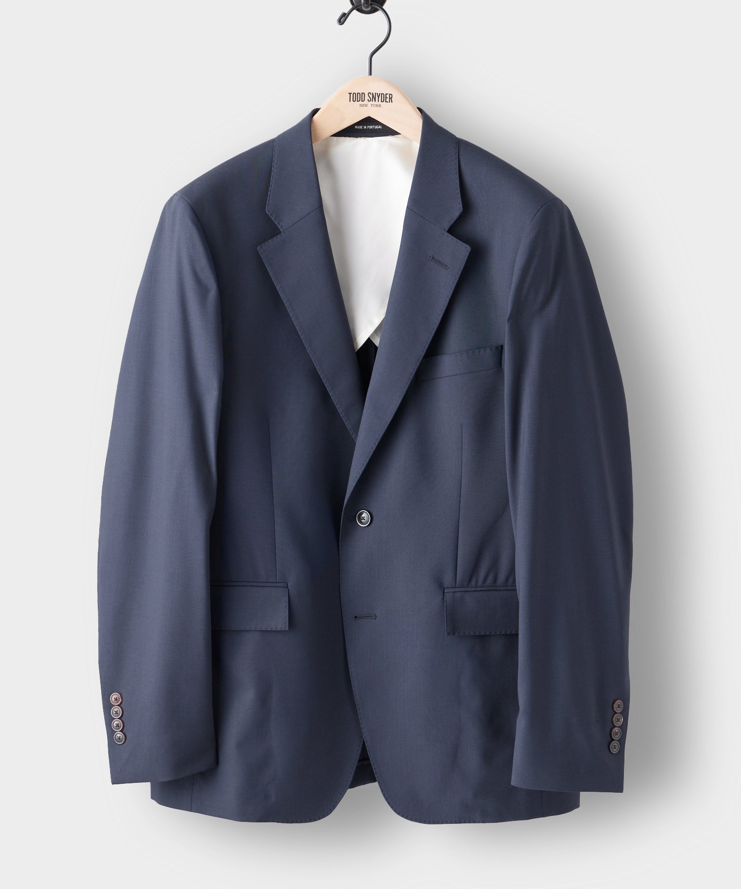 Italian Tropical Wool Sutton Jacket in Navy