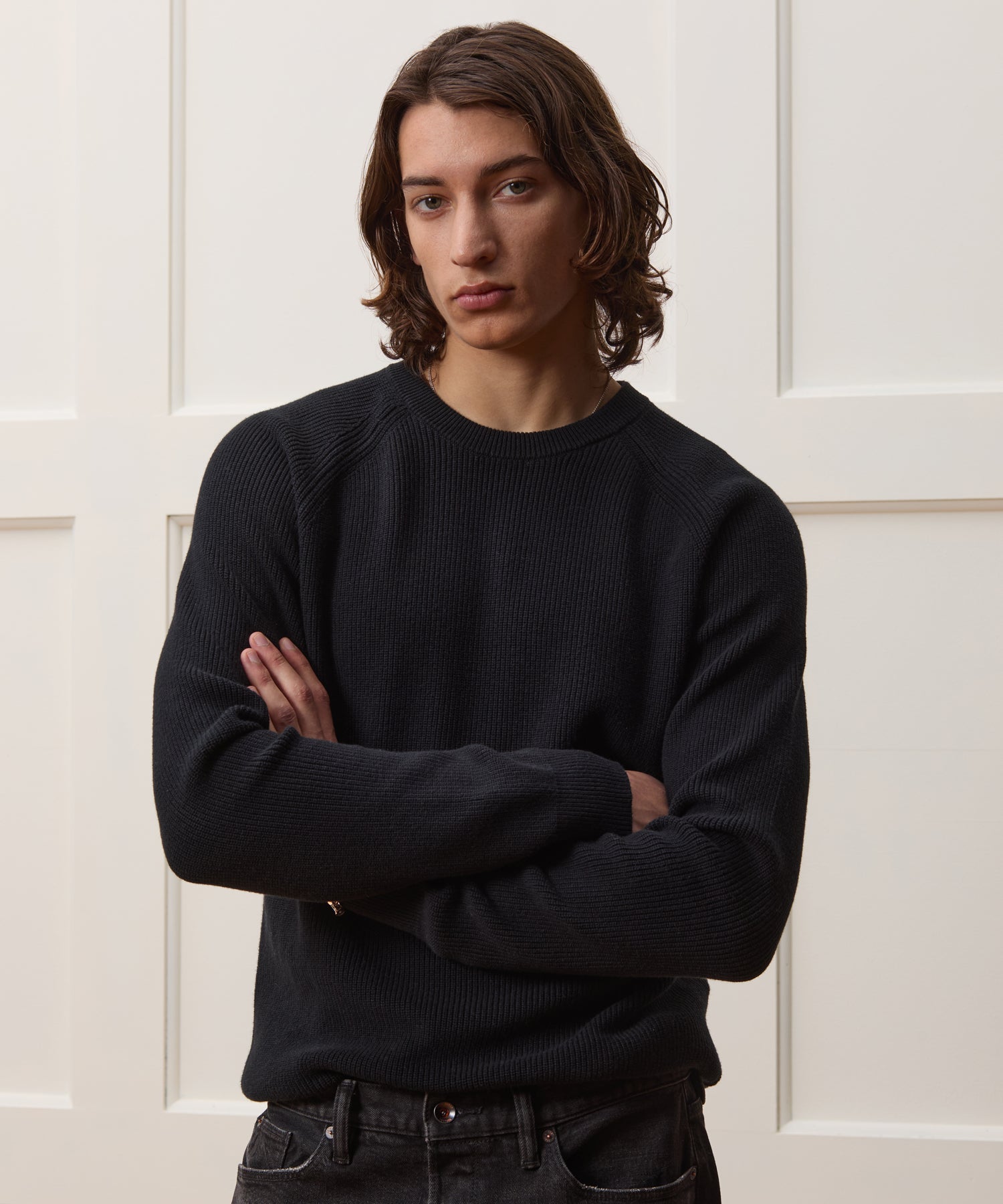 Beechwood Ribbed Crewneck