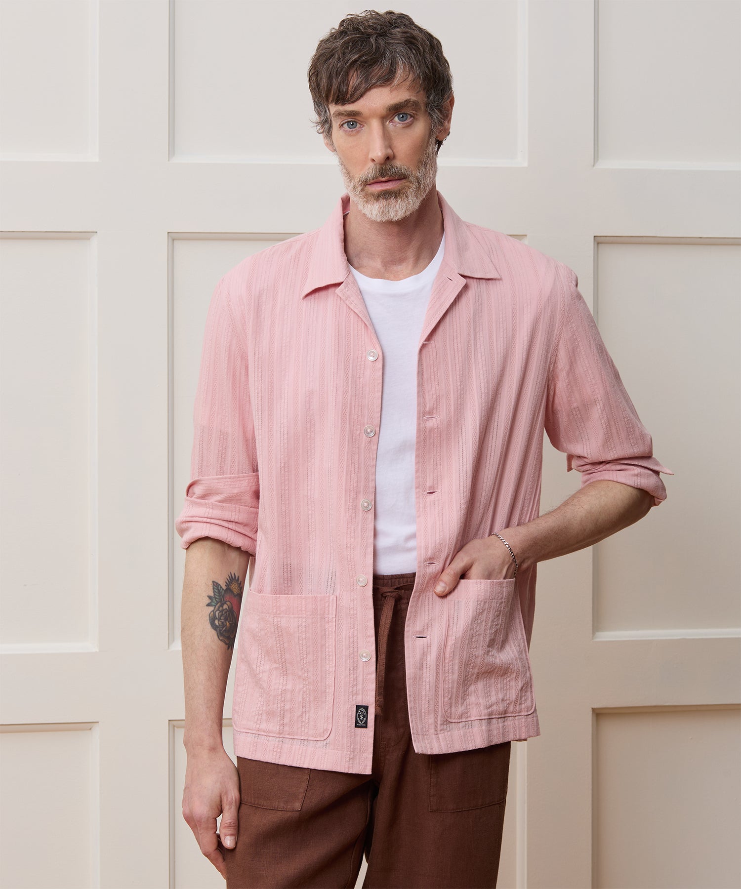 Cotton Jacquard Overshirt