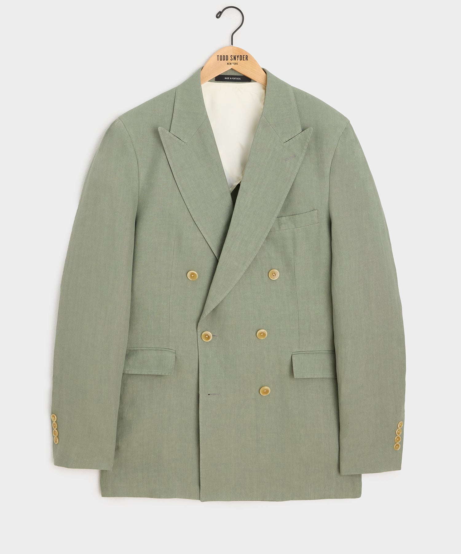 Italian Linen Double-Breasted Jacket