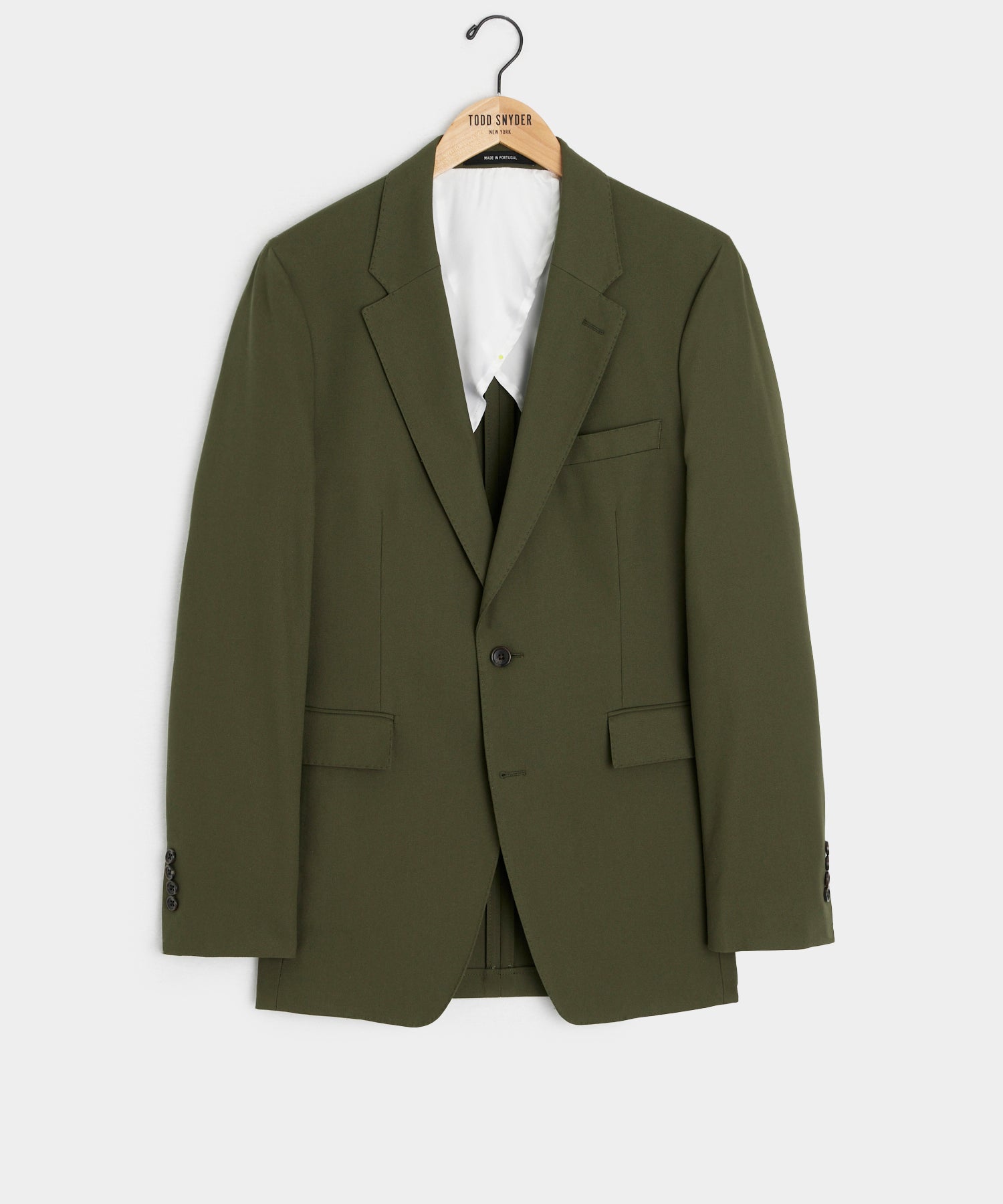 Italian Cotton Sutton Jacket in Olive
