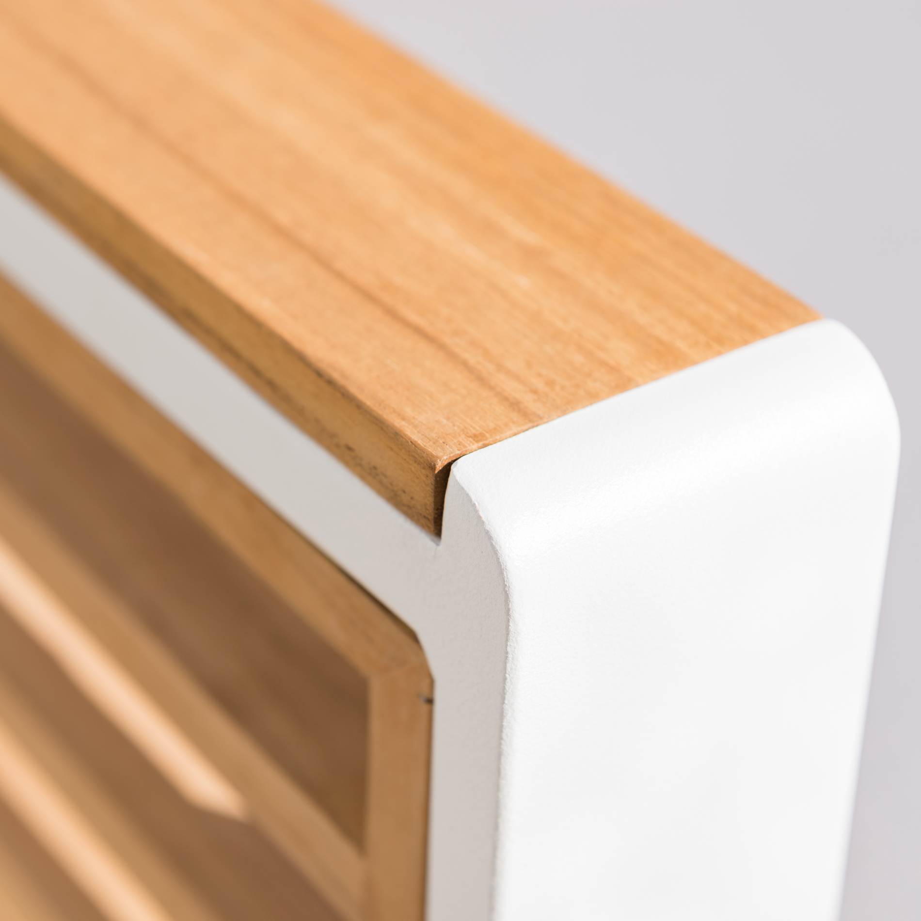 Salon de jardin aluminium et bois teck 5 places Bali Blanc et gris clair - Action-sport36