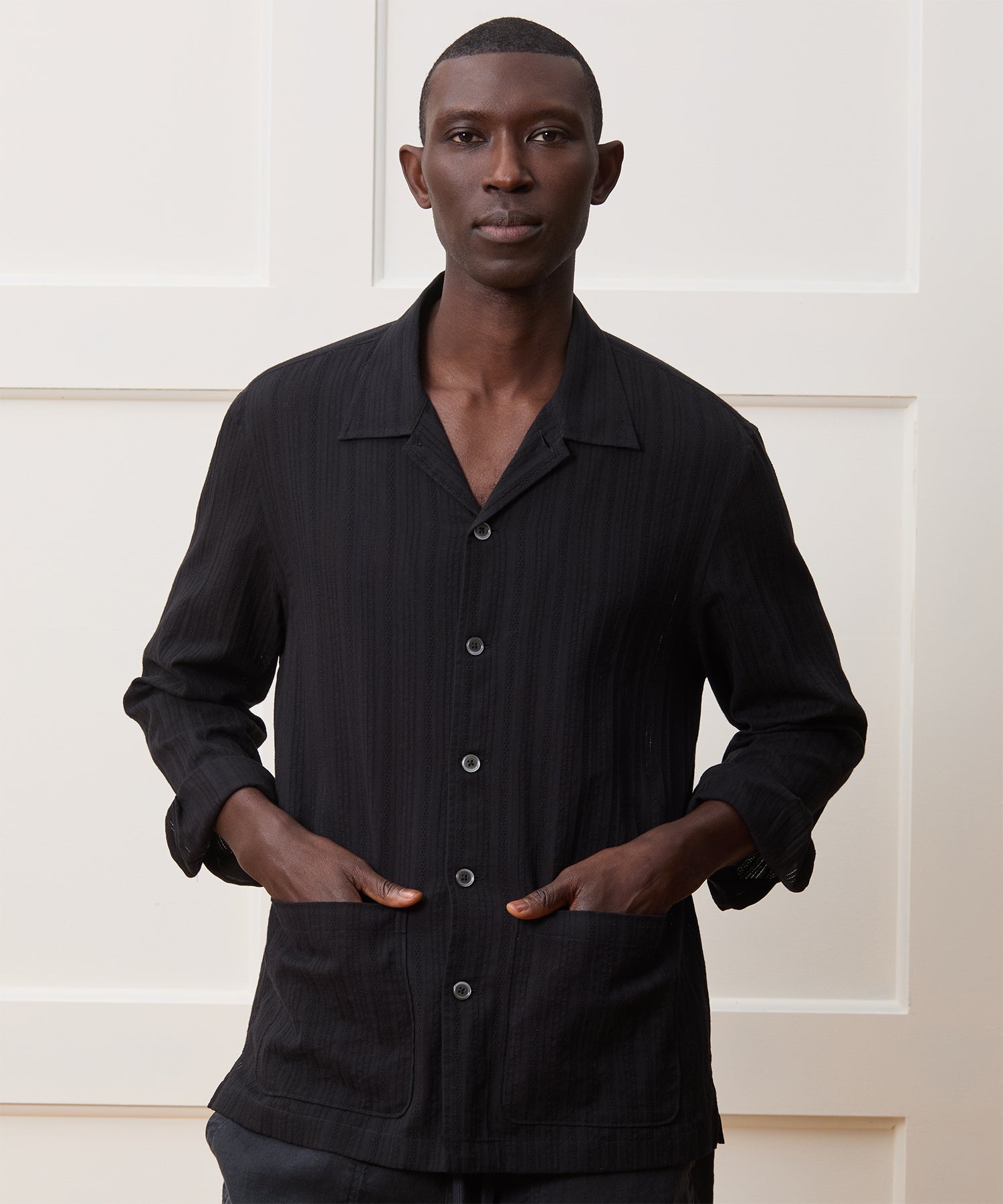 Cotton Jacquard Overshirt