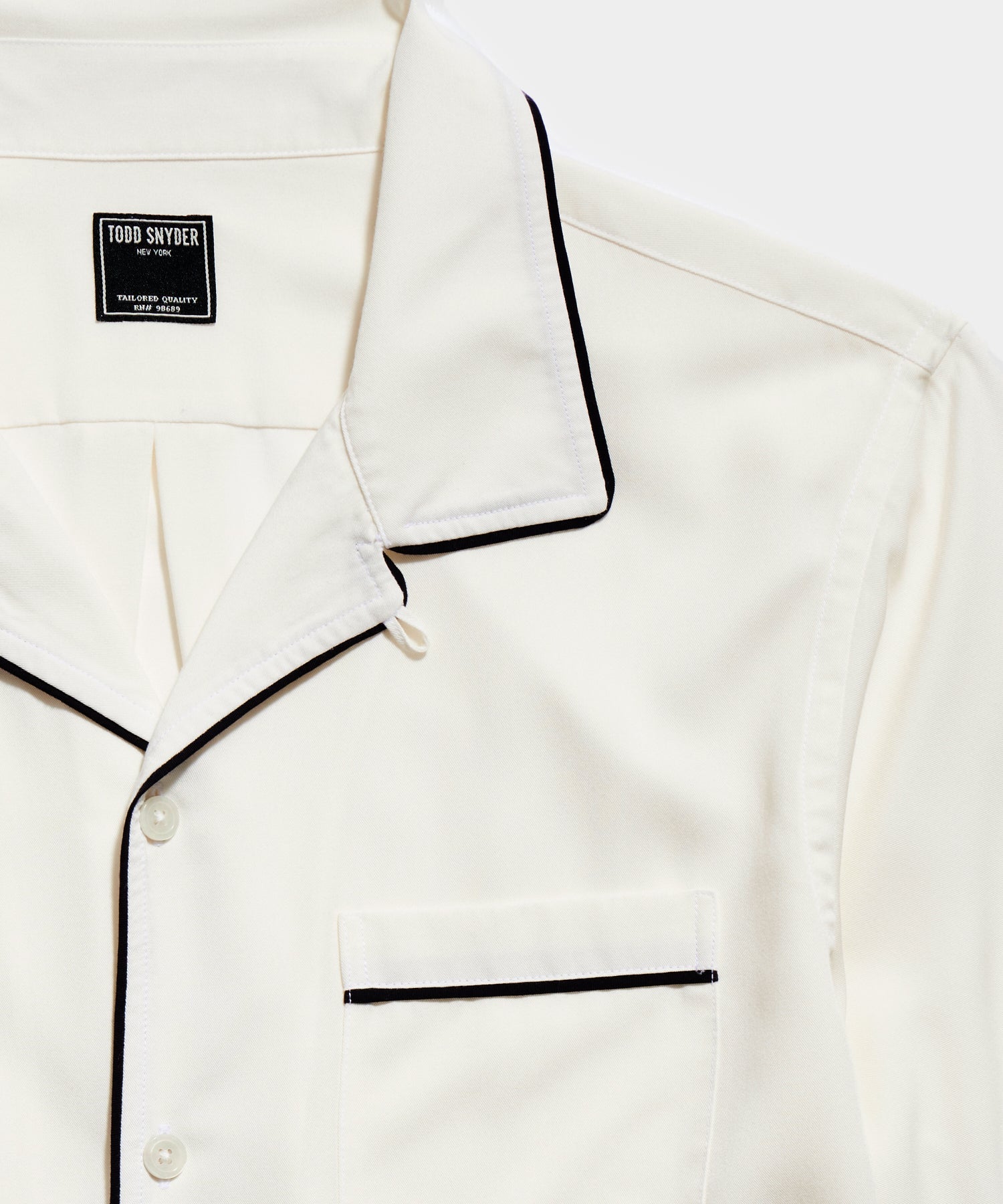 Japanese Tipped Rayon Lounge Shirt