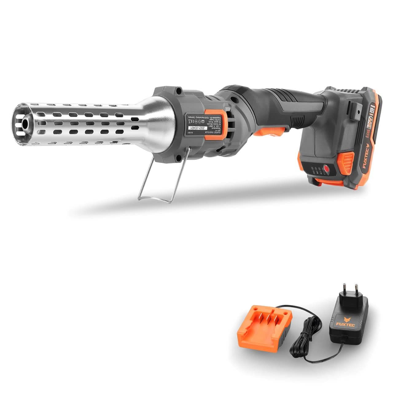 Allume-feu sans fil 20V FUXTEC FX-E1CL20 - set avec batterie 2Ah et chargeur 1A