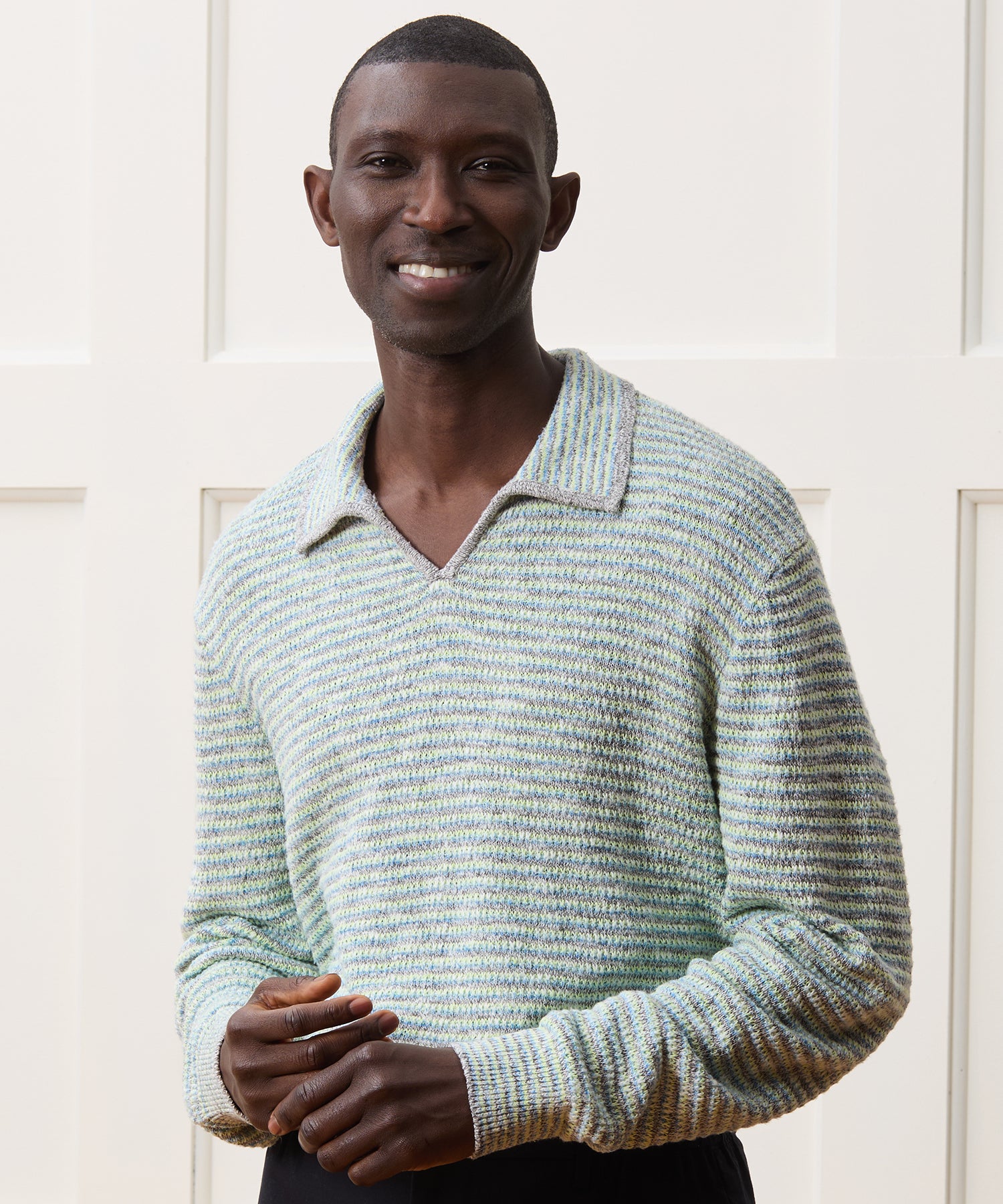 Relaxed Cotton-Silk Sweater Polo