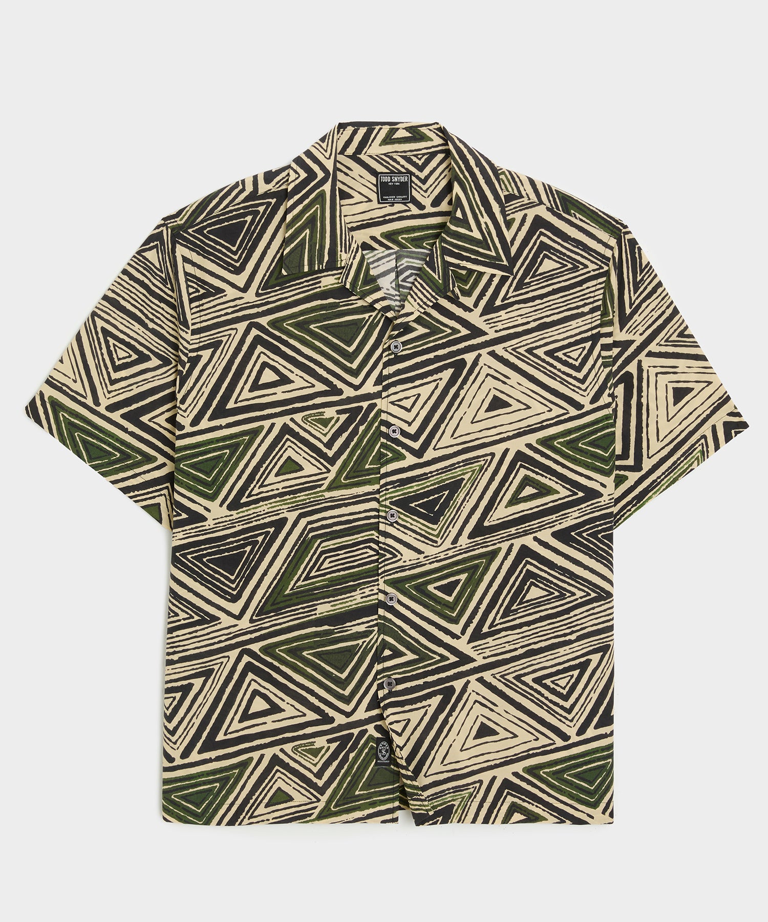 Cropped Silk-Cotton Camp Collar Shirt