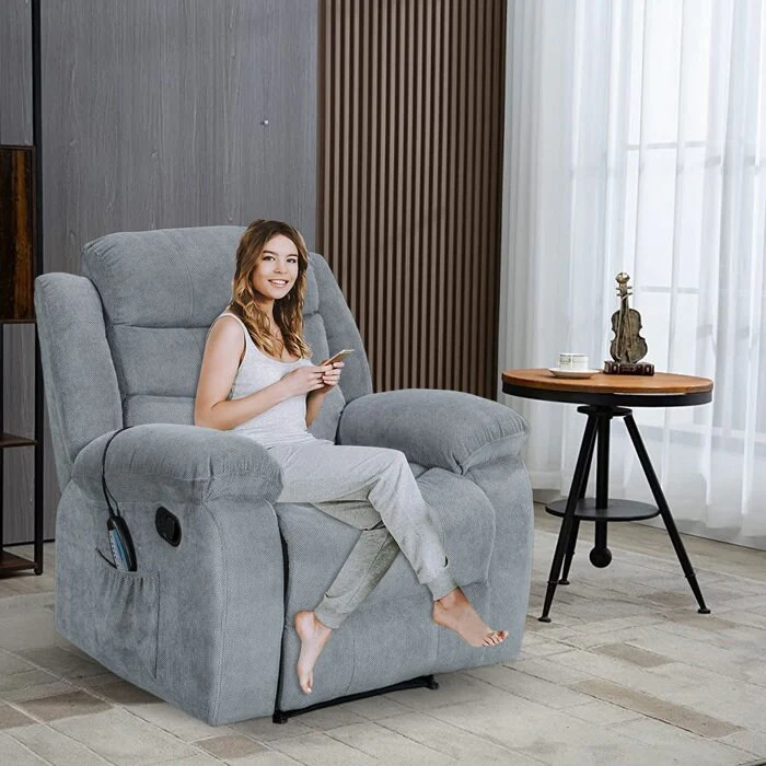 Soft Recliner Chair with Massage and Heat Function