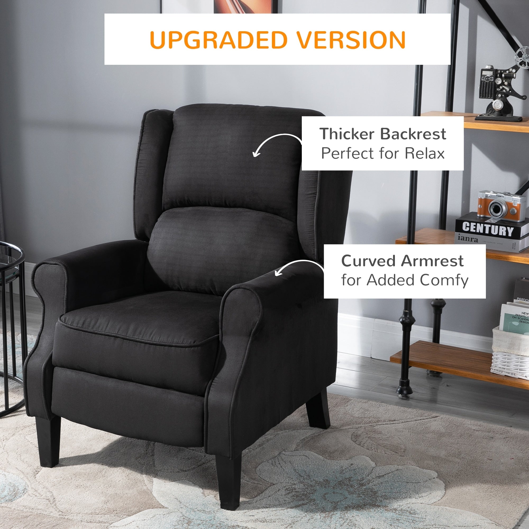 Massage Recliner Sofa with Heat Function, Remote Control