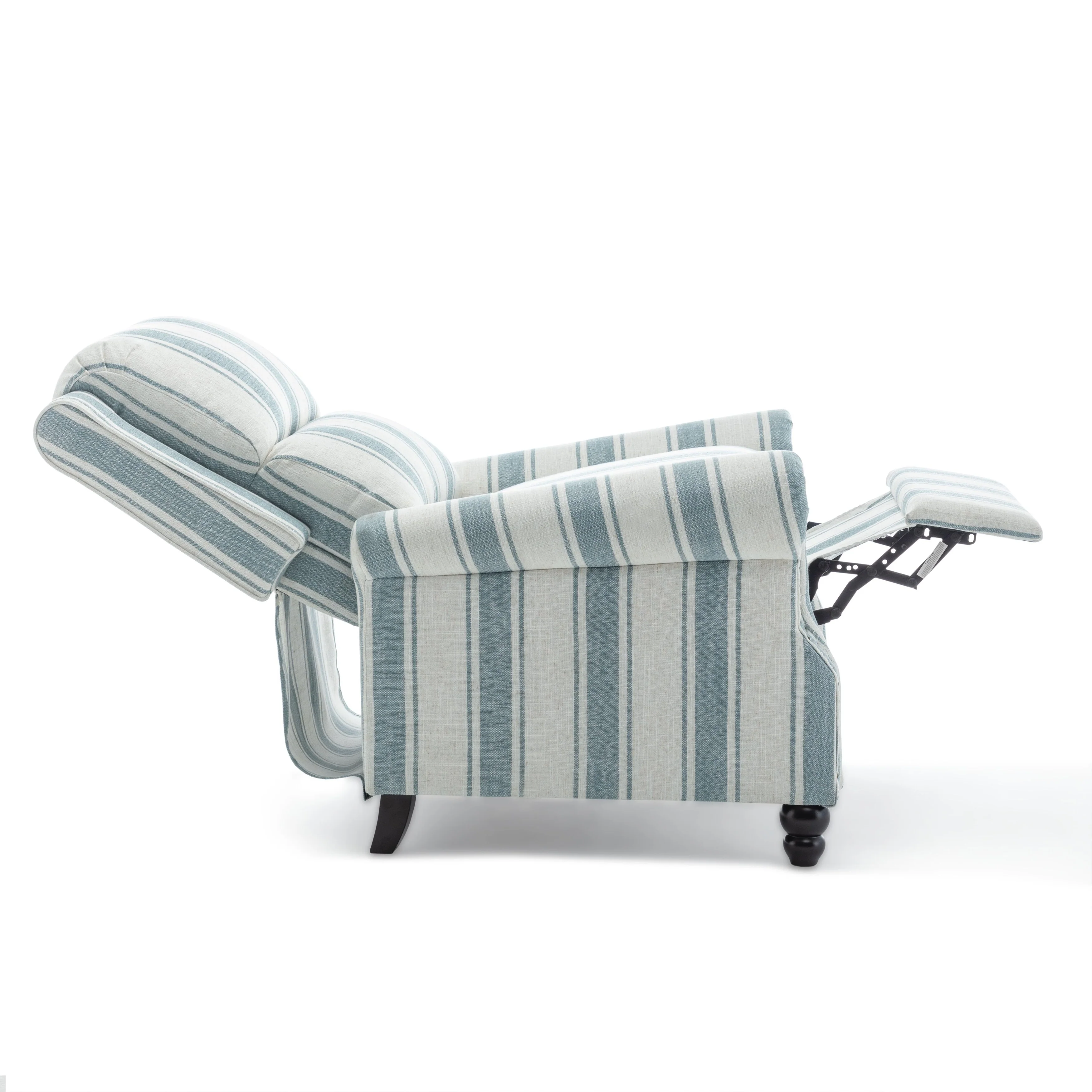 2 Set Nail-head Padded Seat Pushback Recliner Chair