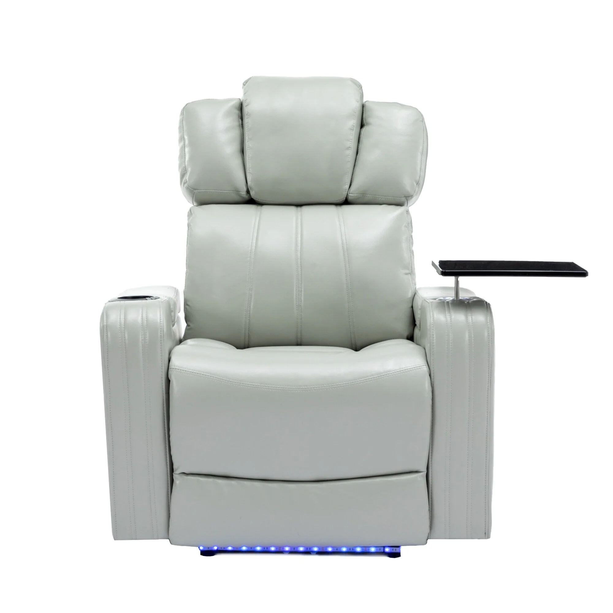 Power Recliner Chair with Cooling Cup Holder, Bluetooth & Tray Table