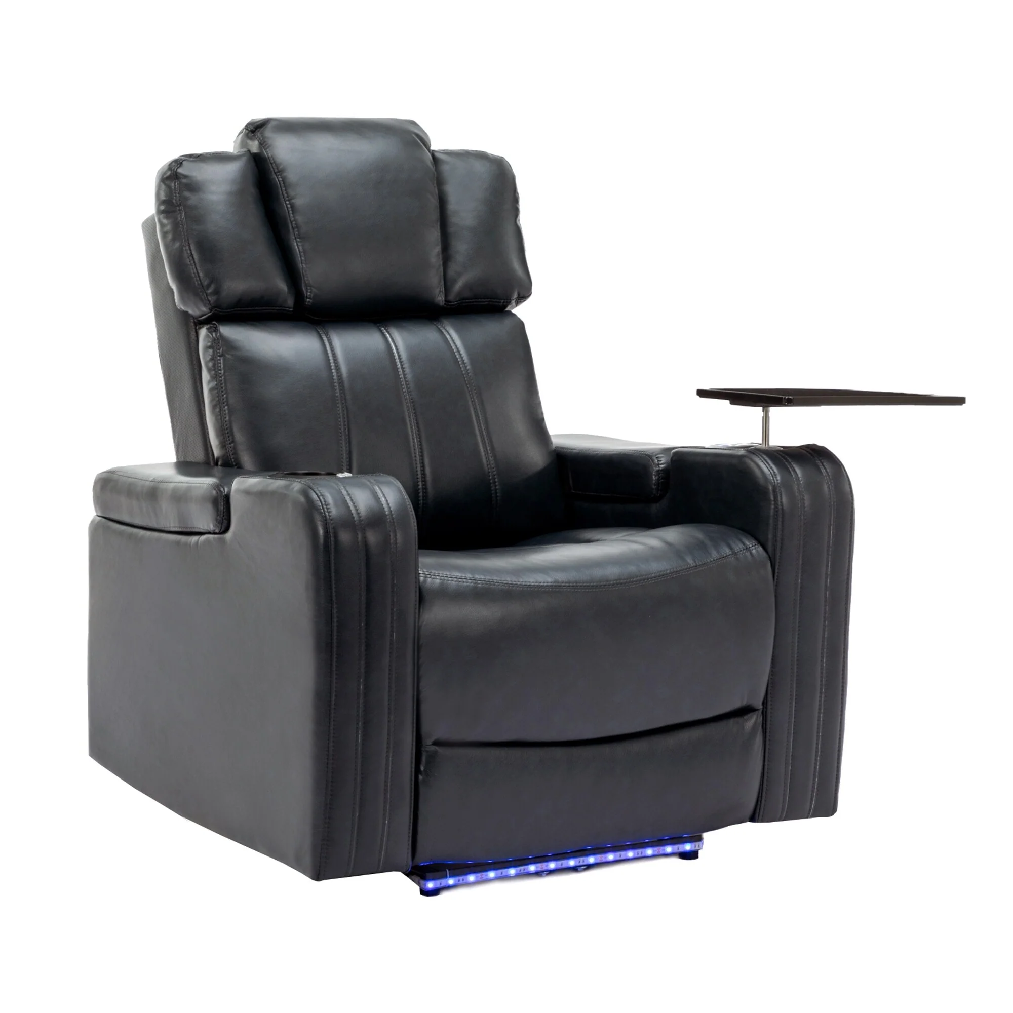 Power Recliner Chair with Cooling Cup Holder, Bluetooth & Tray Table