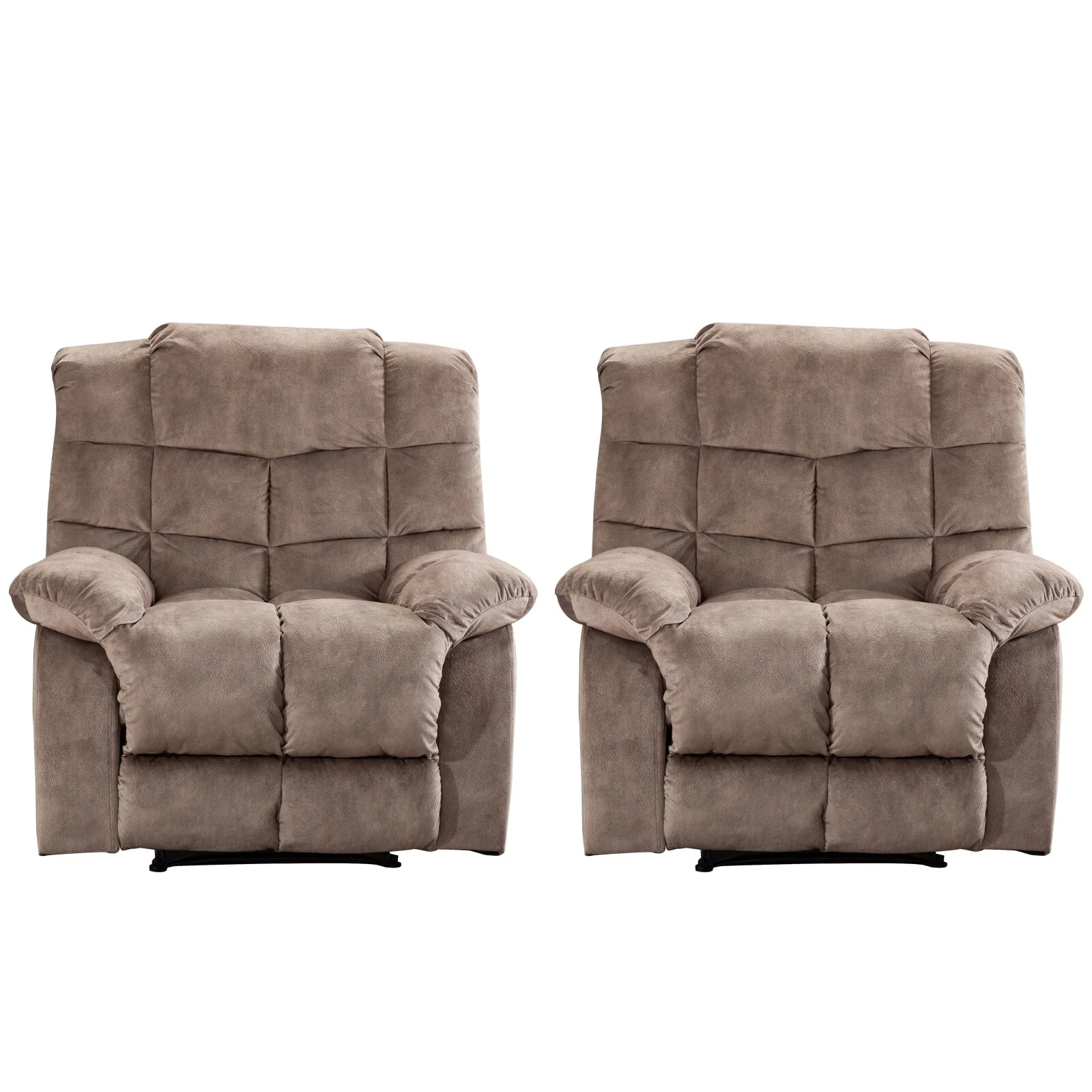 Manual Ergonomic Overstuffed Recliner Chair
