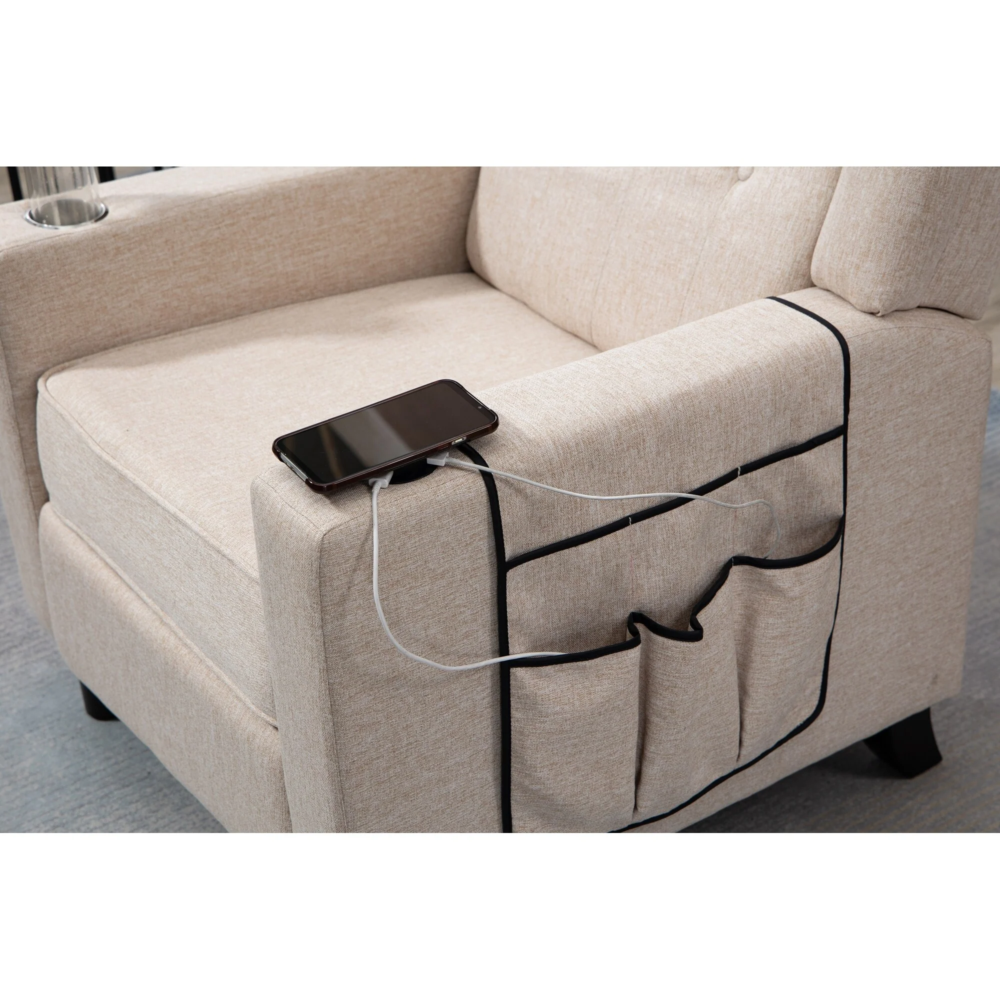 Arm Pushing Recliner Chair