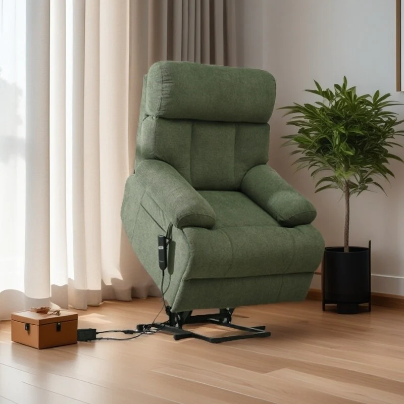 Electric Lift Recliner Chair for Seniors with Remote Control, Side Pocket, Ergonomic Support & Spacious Seat