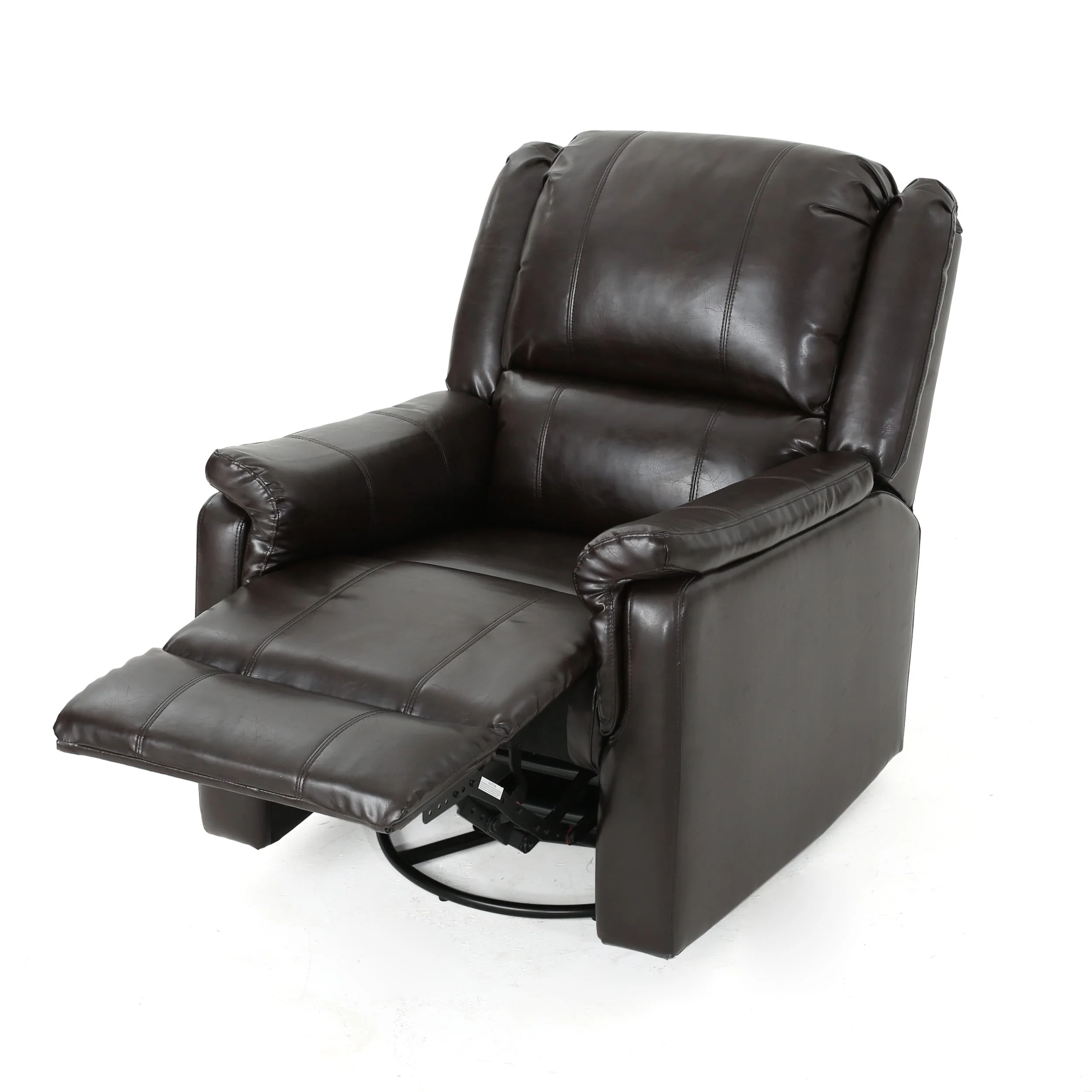 Roomfitters Fabric Glider Recliner with Swivel, Manual Reclining Chair