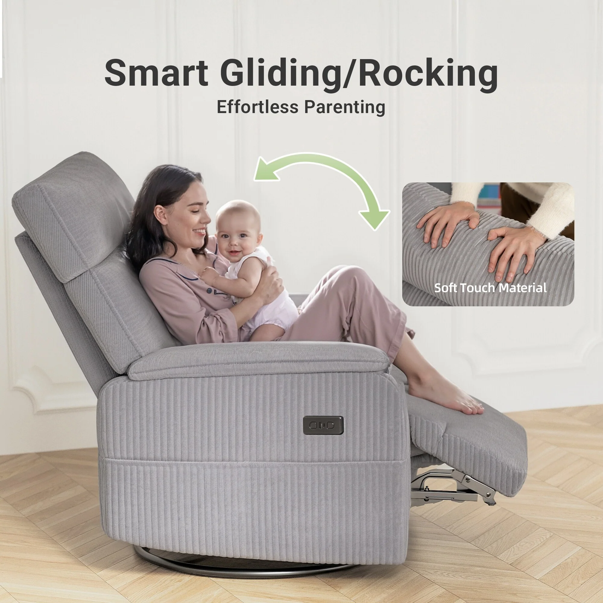 Power Swivel Rocker Recliner Chair