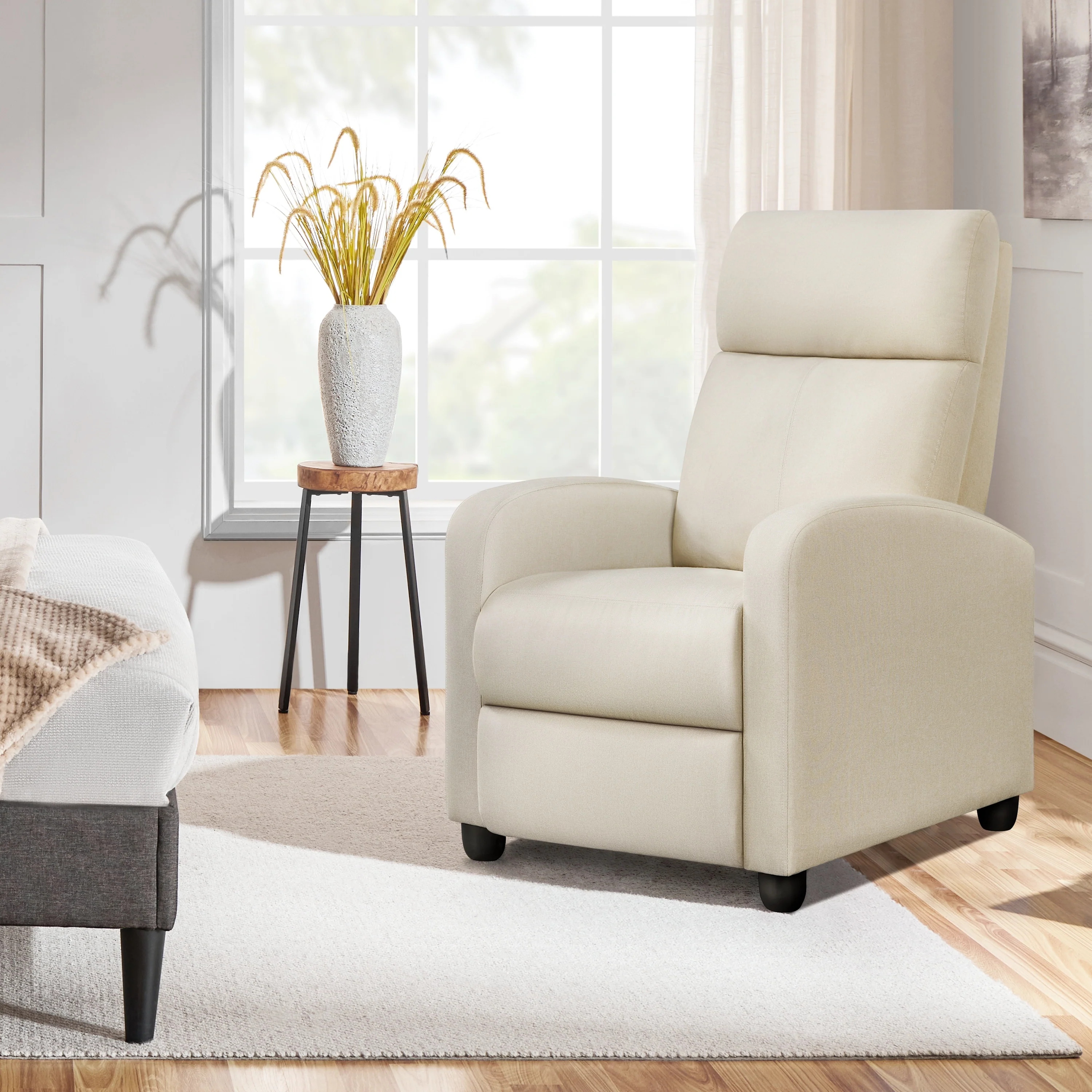 Yaheetech Modern Fabric Recliner Chair
