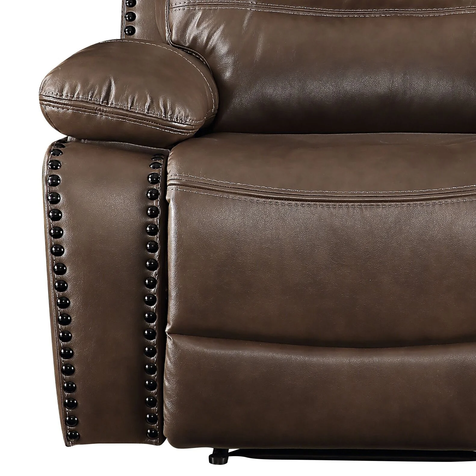 Aashi Brown Leather-GEL Match Recliner Chair