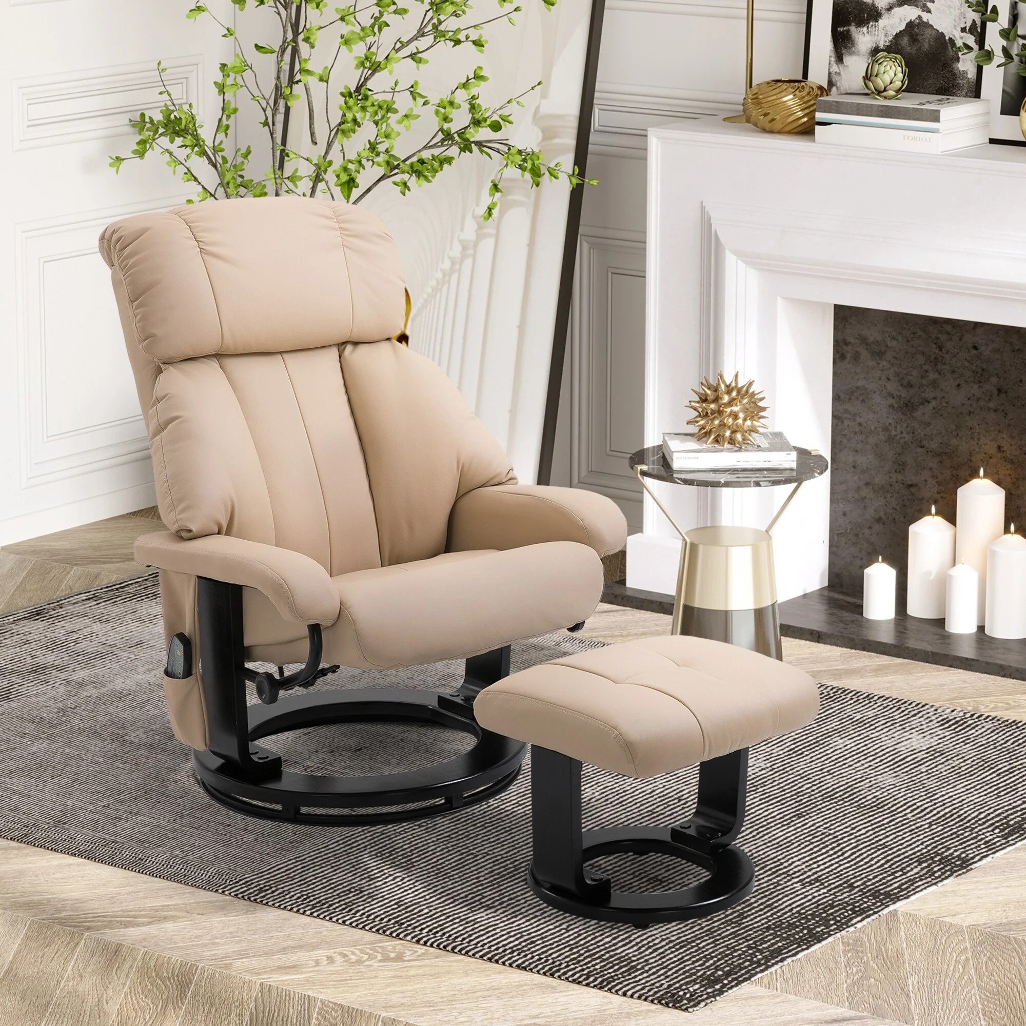 Massage Recliner Chair with Ottoman