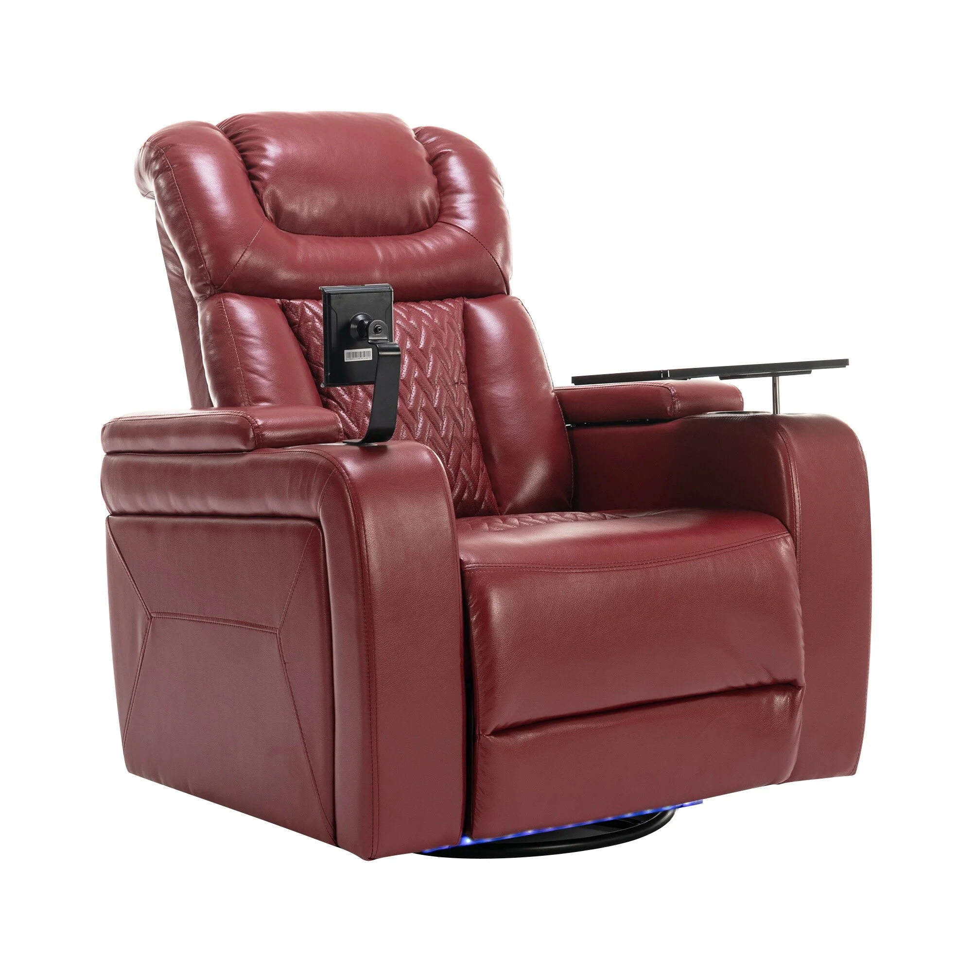 Power Recliner Chair with 270�� Swivel, Tray, USB & Cup Holders