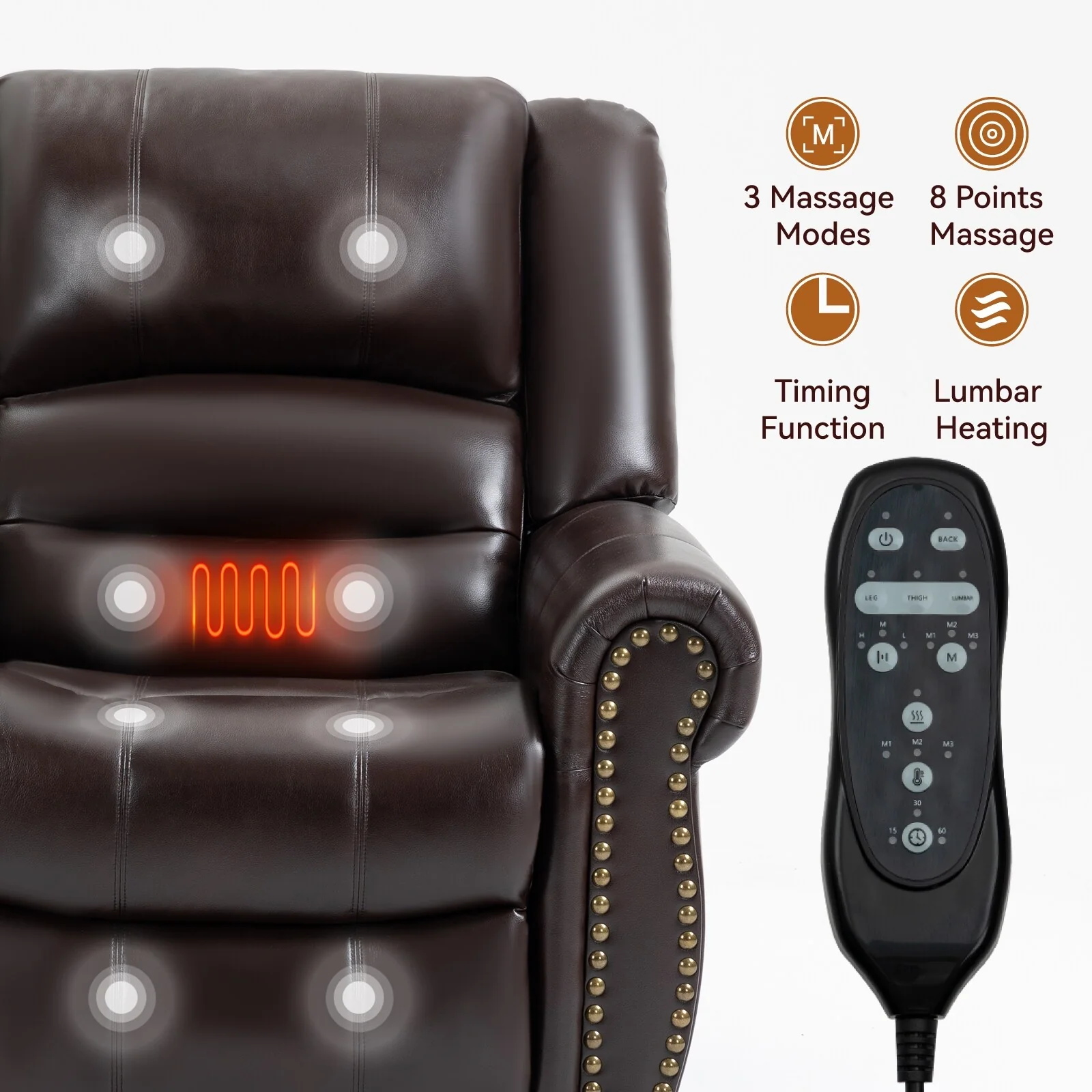 Power Lift Recliner Chair Heat Massage