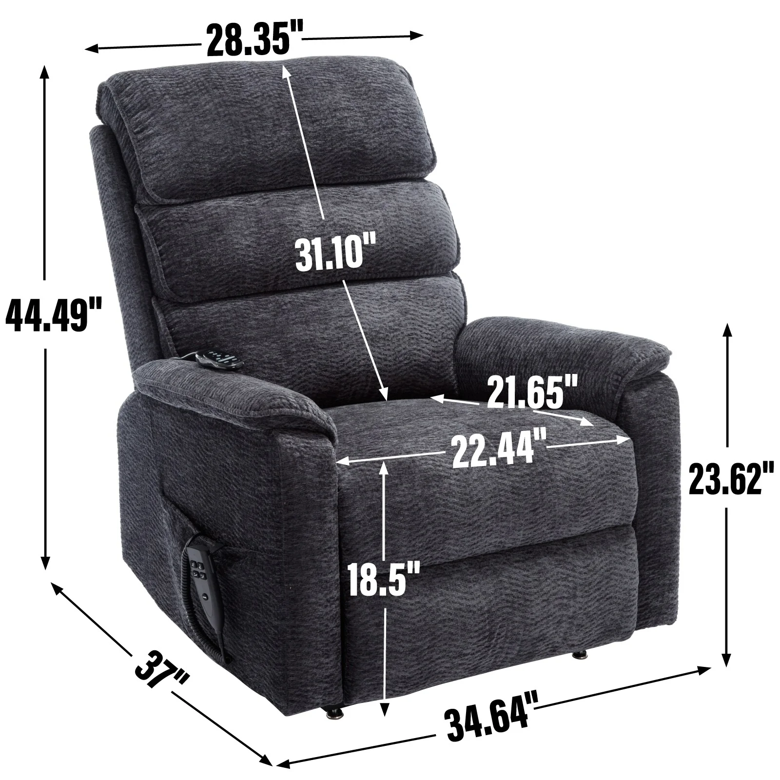 Power Lift Recliner Chair with Power-Remote