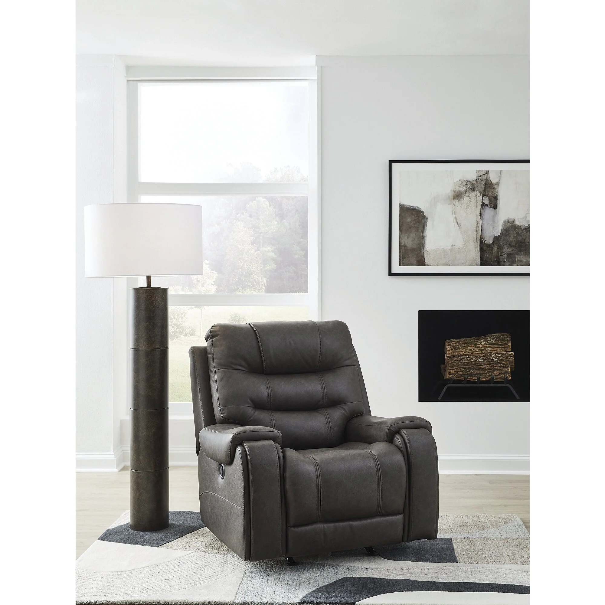 Signature Design by Ashley MakingMoves Gray Rocker Recliner