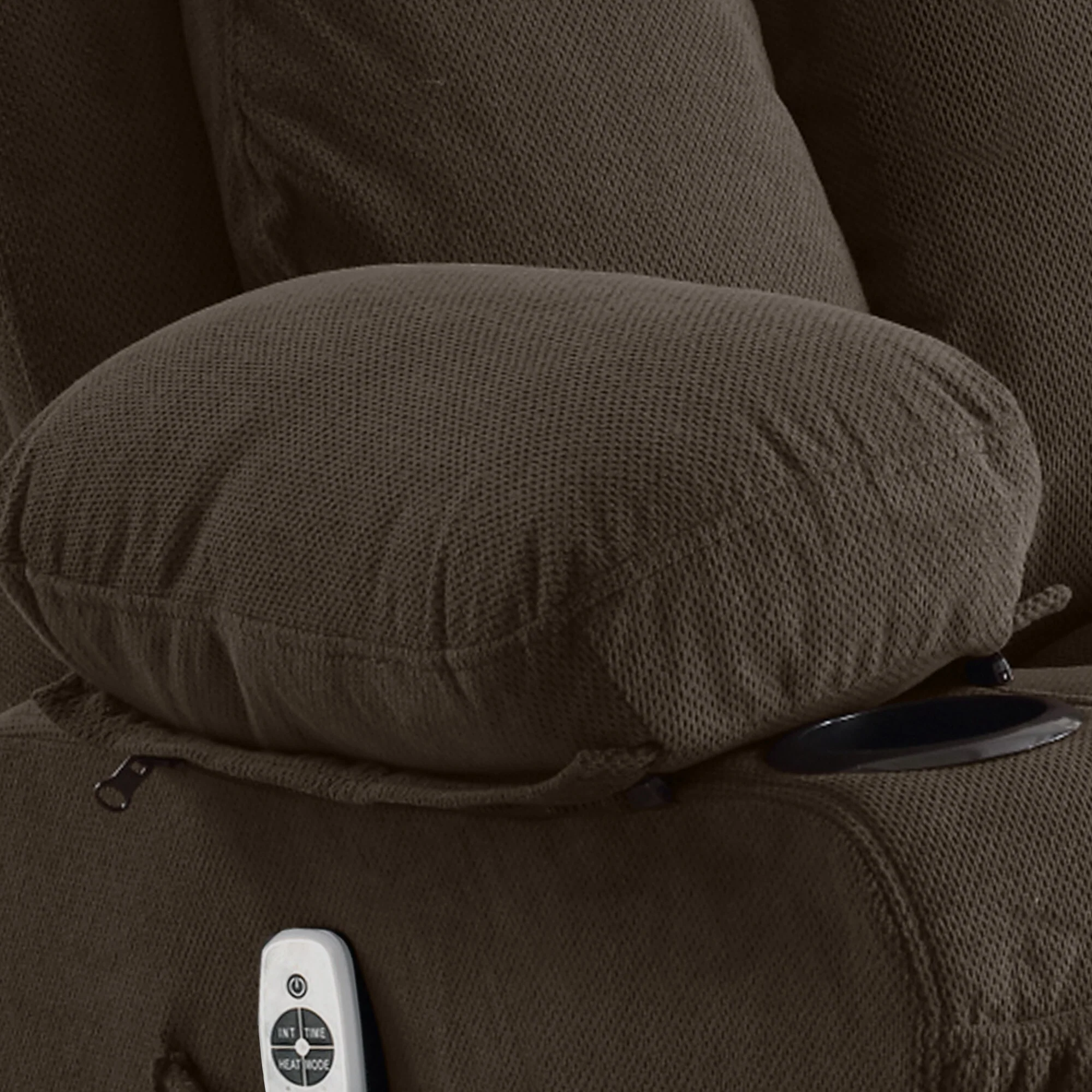 Velvet Swivel Recliner Lounge Chair with Massage, Heat & USB