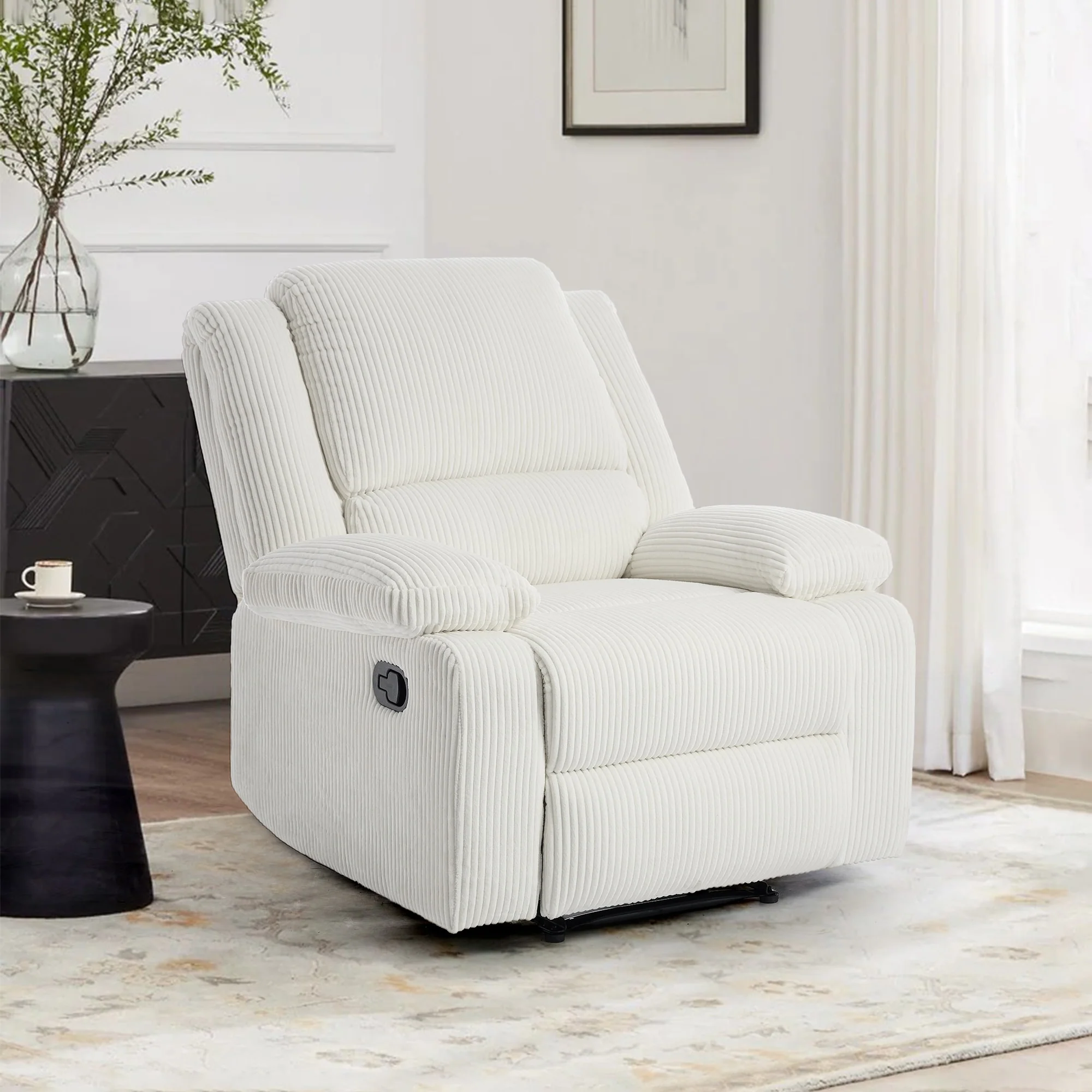 Corduroy Adjustable Recliner Chair Sofa for Living Room