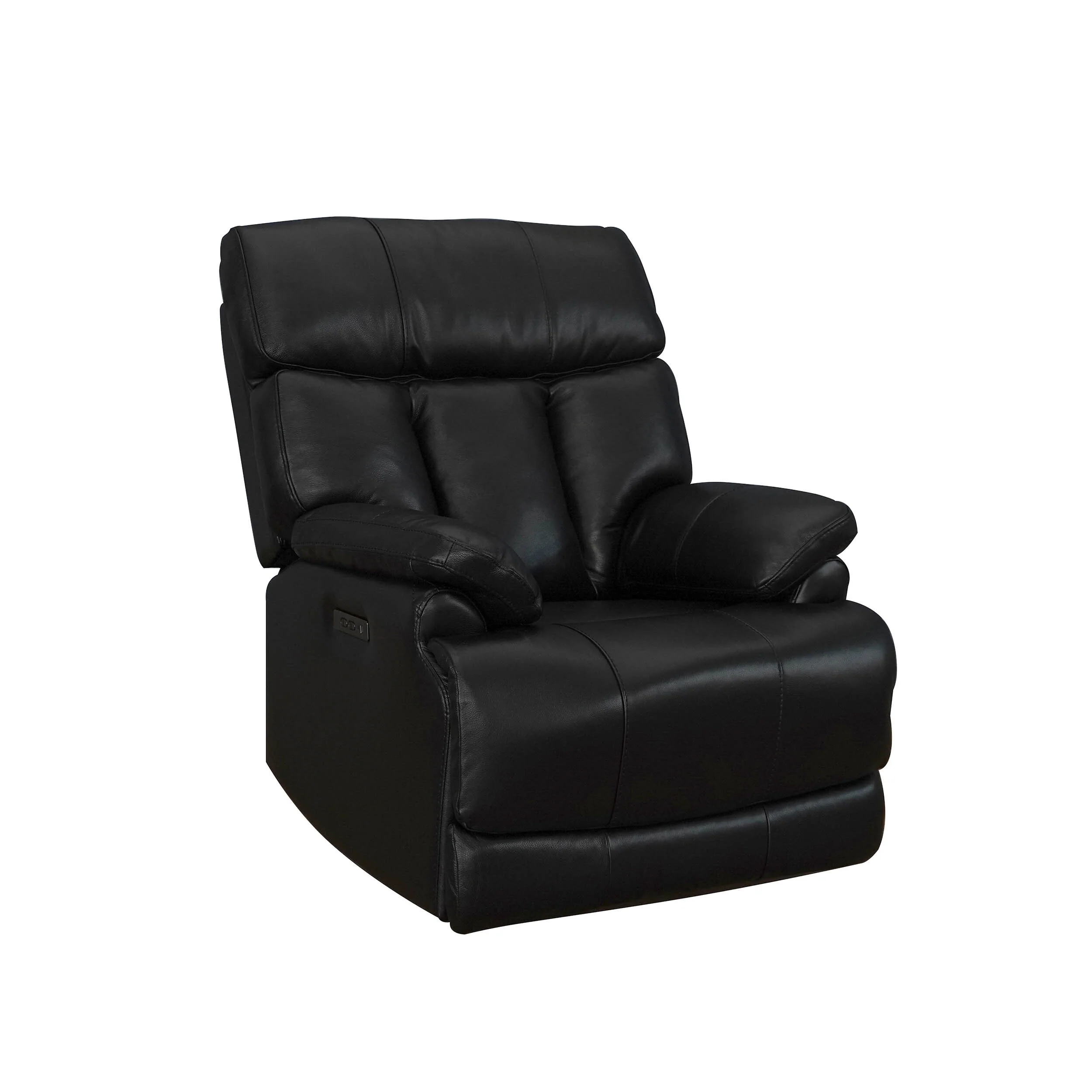 Top Grain Leather Power Recliner Chair Adjustable Headrest Extendable Footrest Zero Gravity Recliner