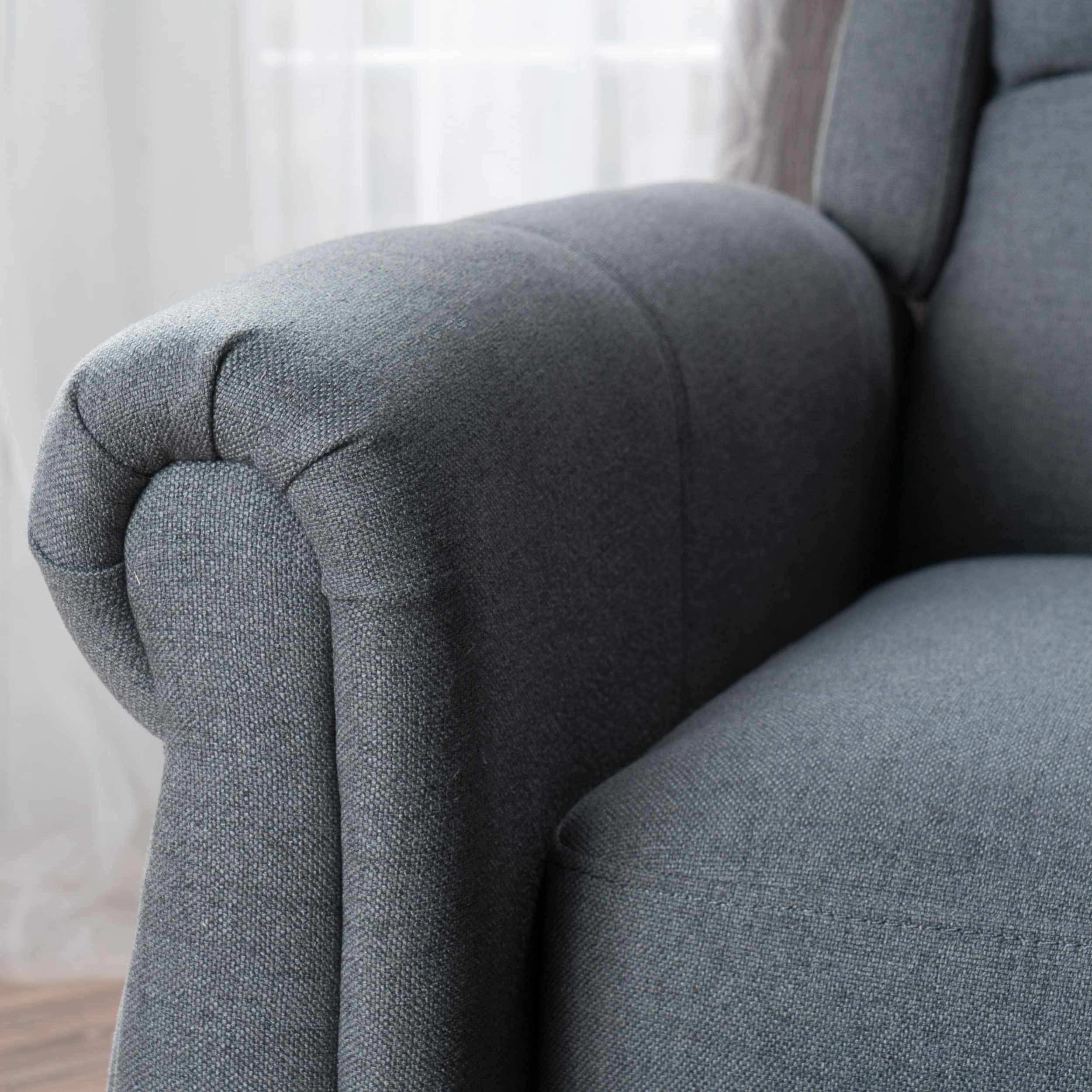 Haddan Fabric Recliner Club Chair by Christopher Knight Home