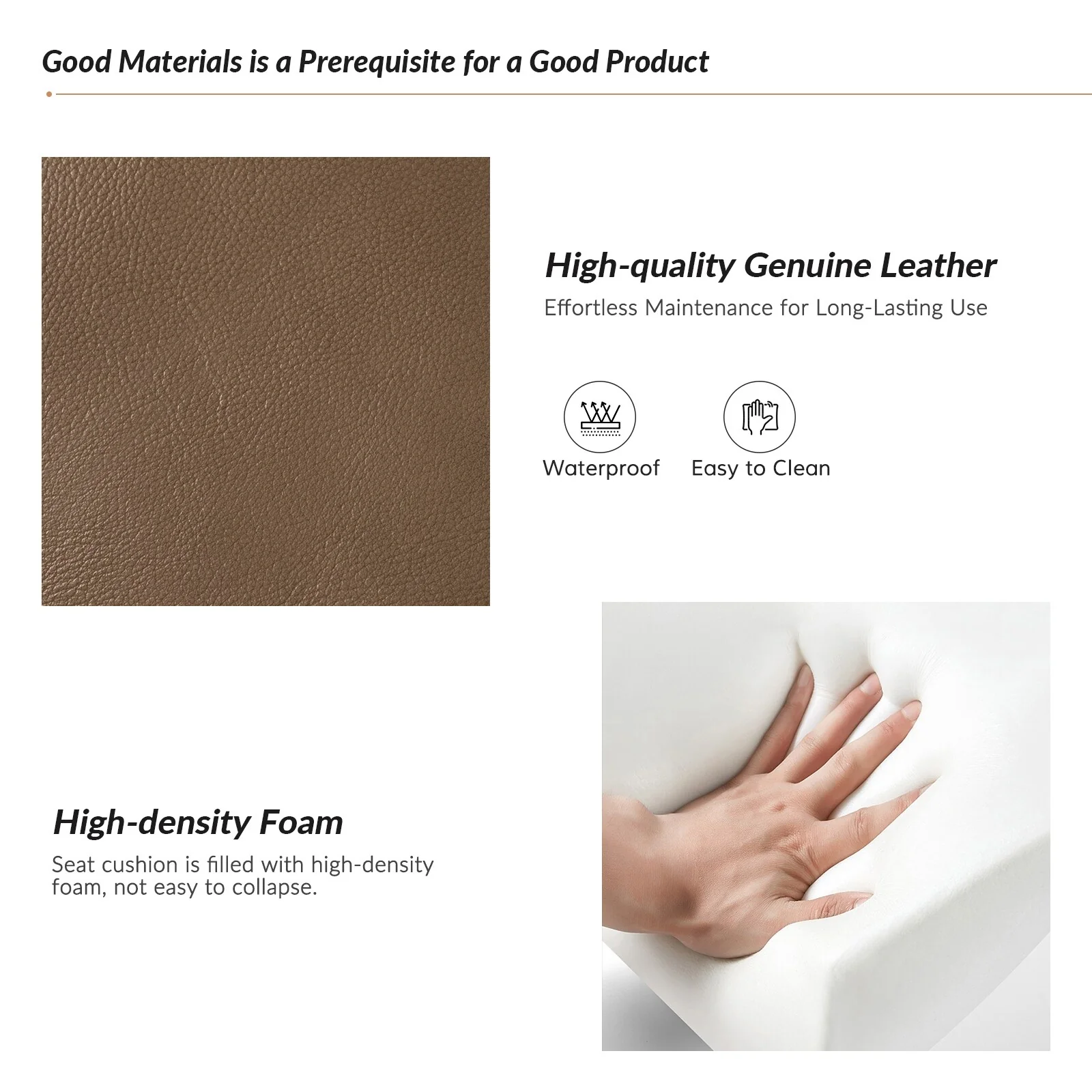 Fiacro 30.31Wide Modern Genuine Leather Wingback Swivel Rocker Recliner with Nailhead Trims, Set of 2