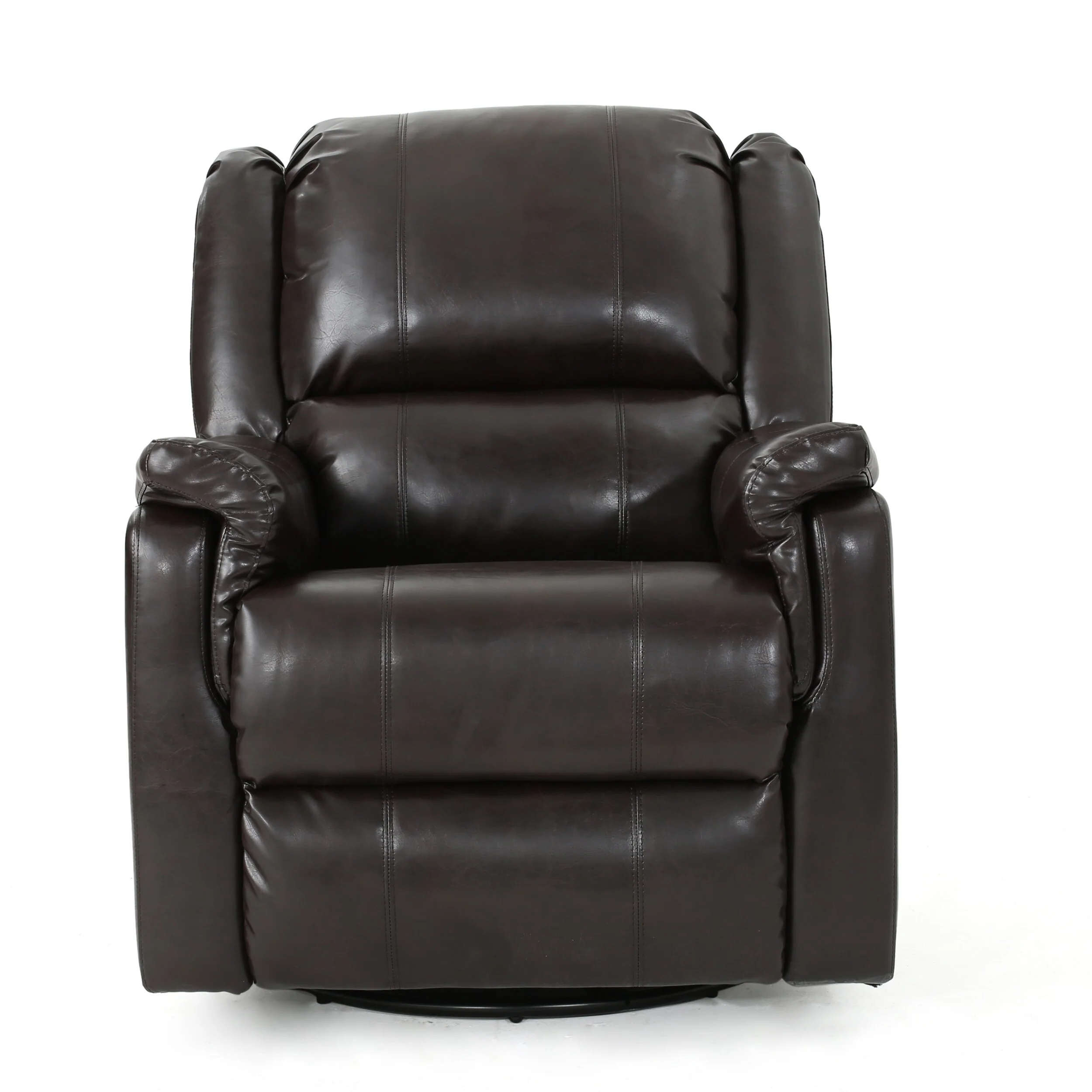 Roomfitters Fabric Glider Recliner with Swivel, Manual Reclining Chair