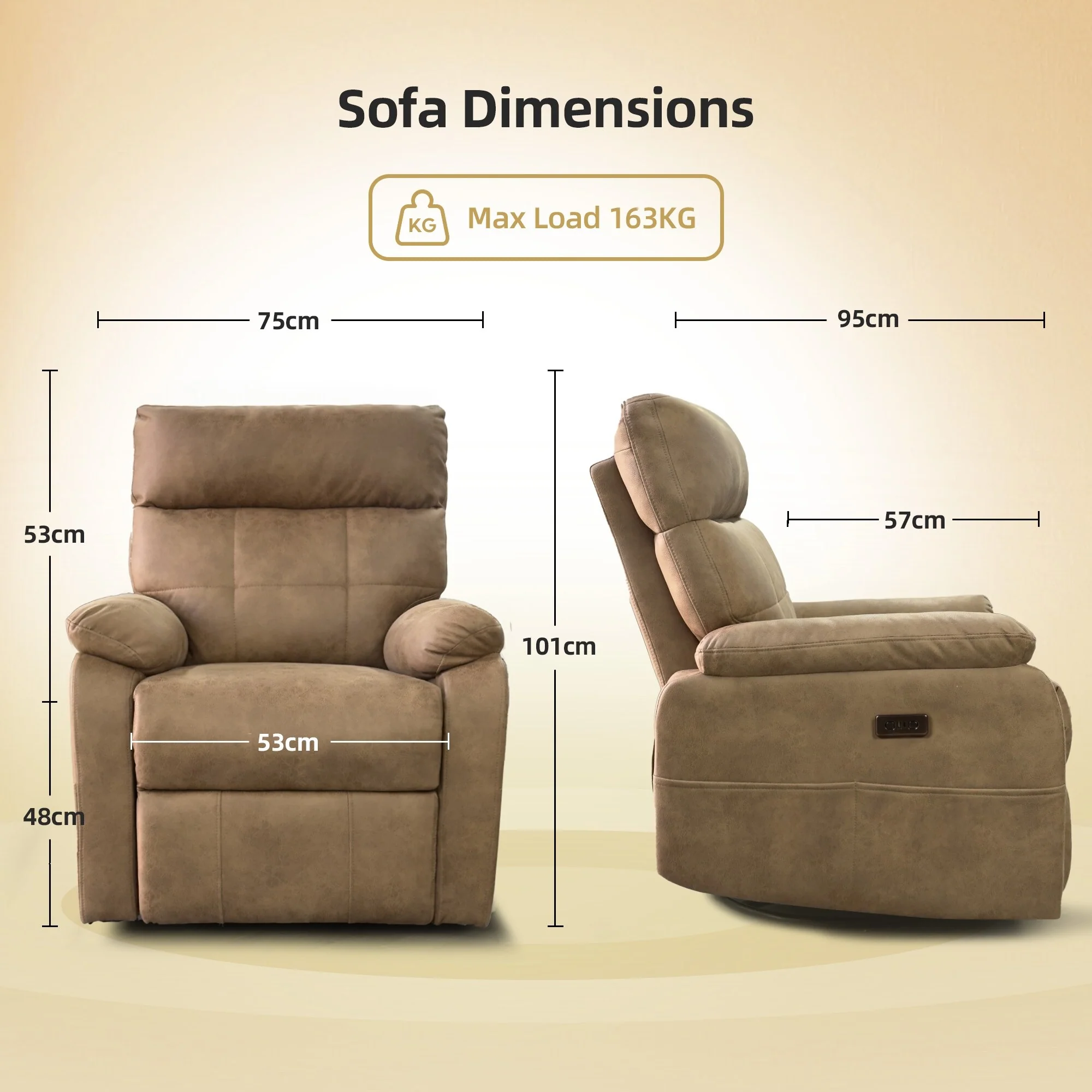 Electric Swivel Rocker Recliner Chair