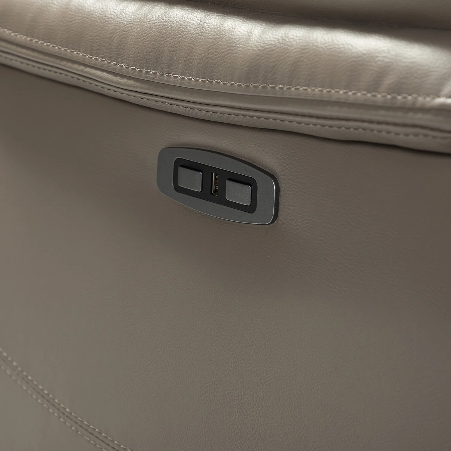 Clara Genuine Leather Power Recliner with Cushion Padded, Set of 2