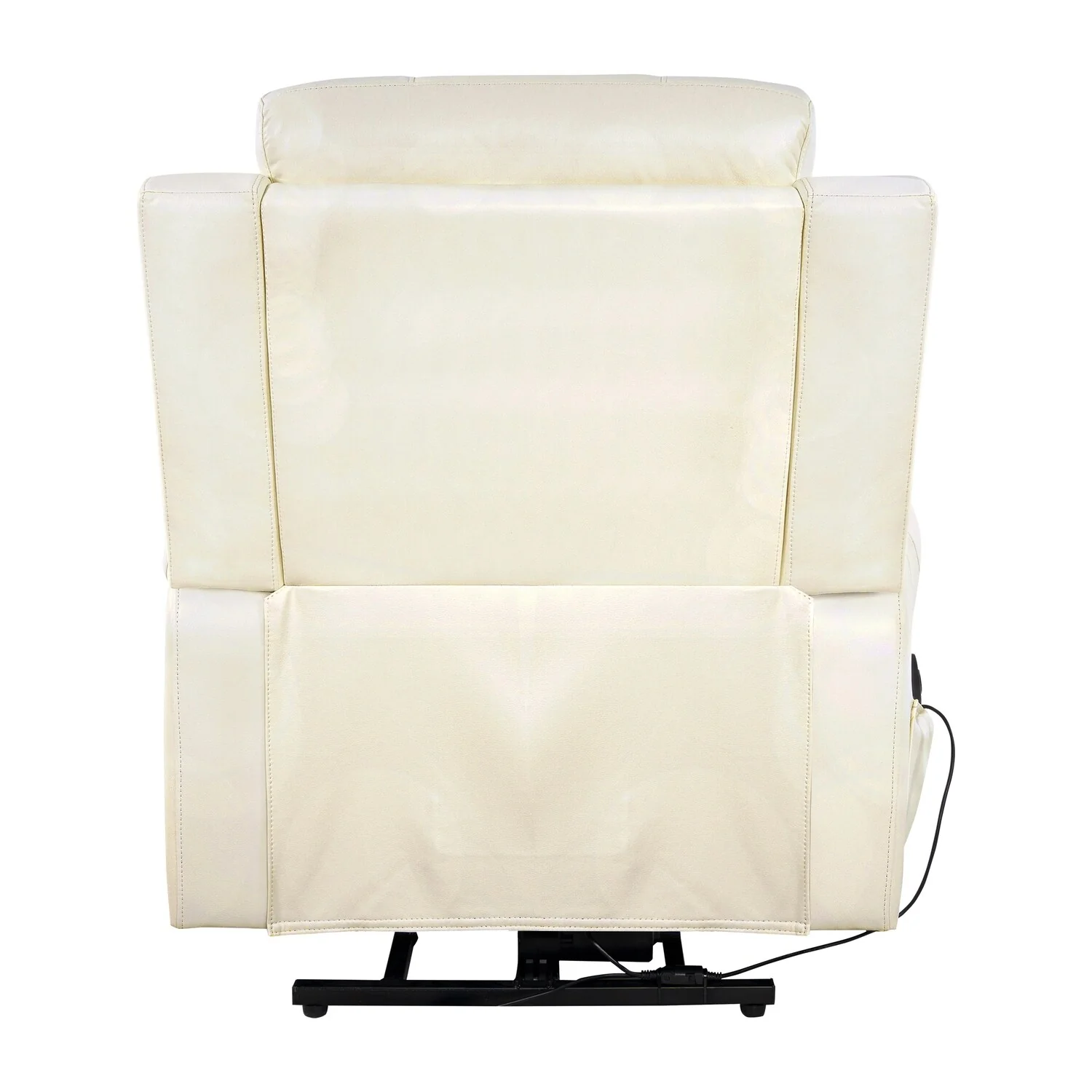 Air Leather Premium Studded Power Lift Recliner Chair with Footrest Reclining Chair with Remote Control