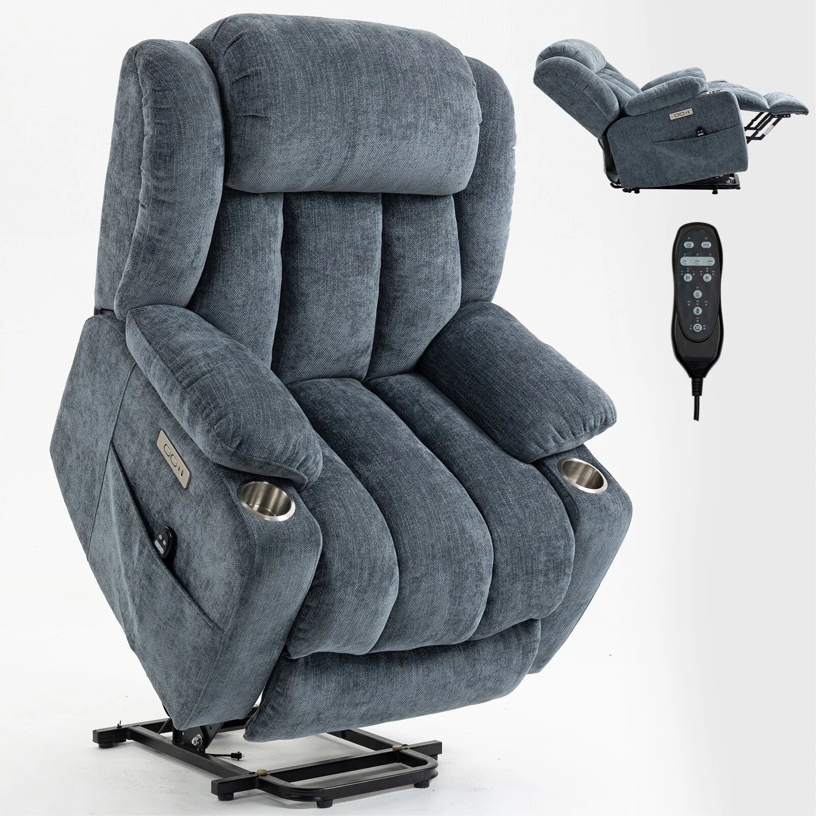 Chenille Power Lift Recliner Chair