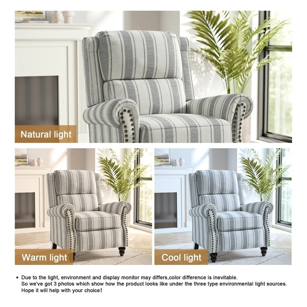 Modern Padded Seat Recliner Chair with PU Leather