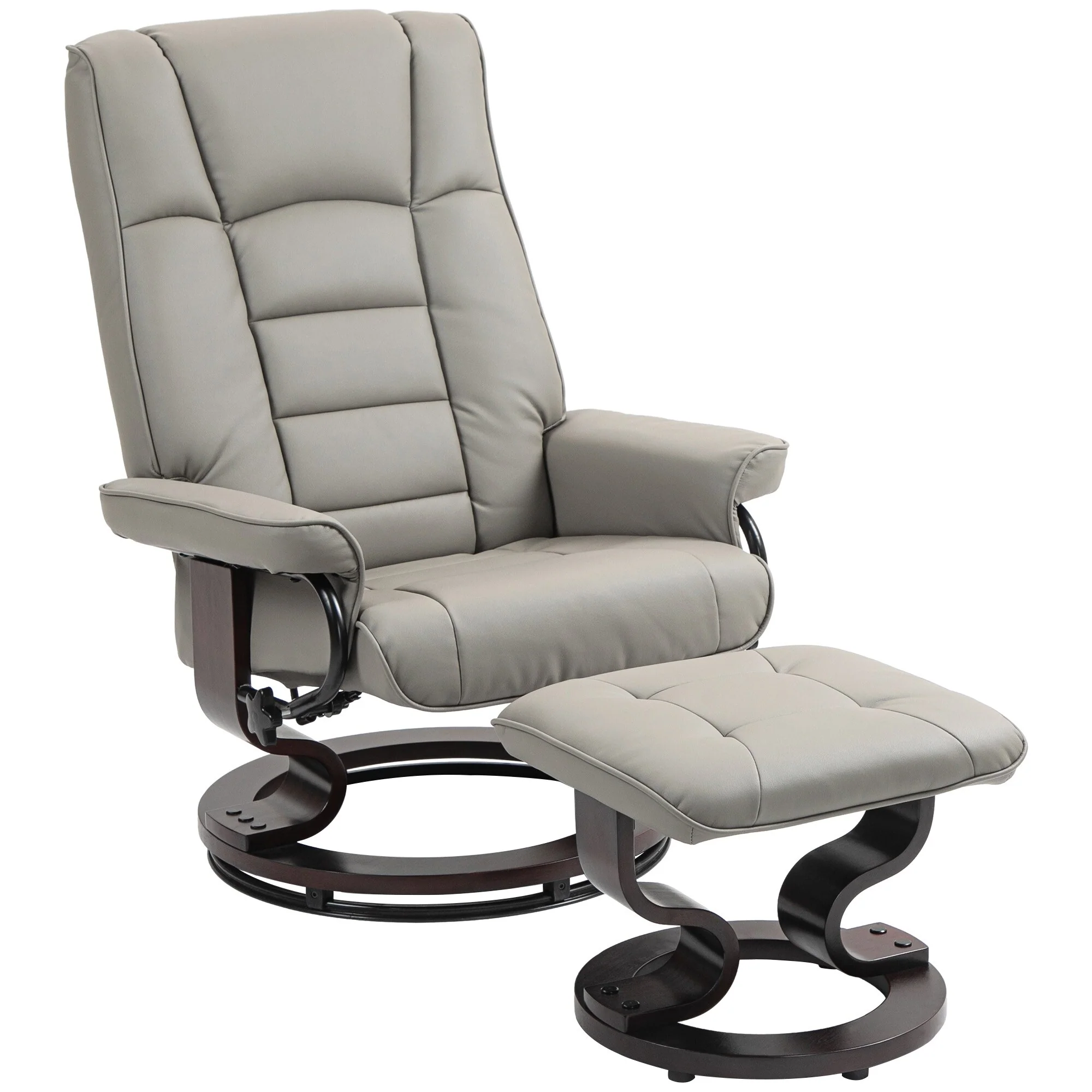 Swivel Recliner Chair and Ottoman