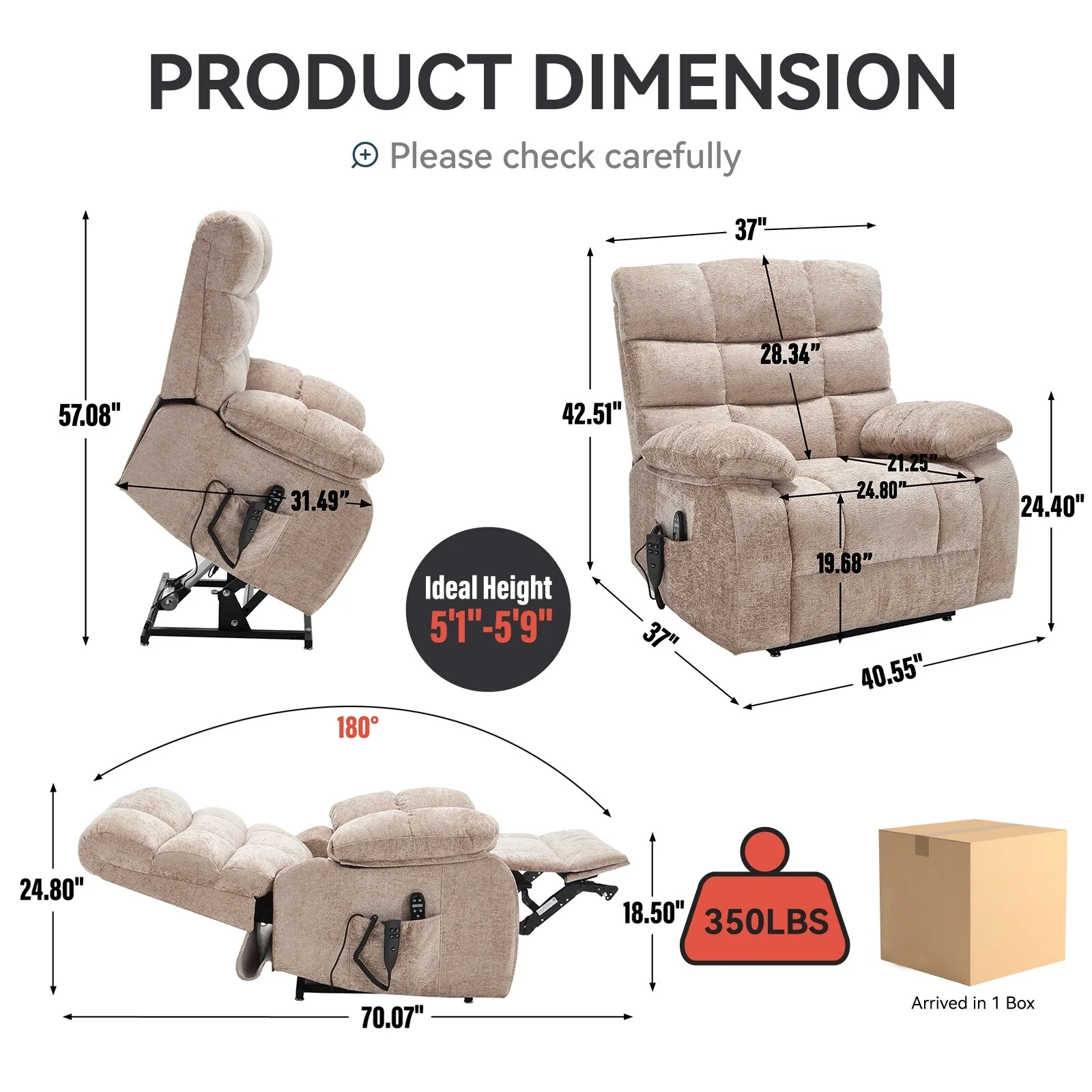Lift Recliner Chair Heat Massage