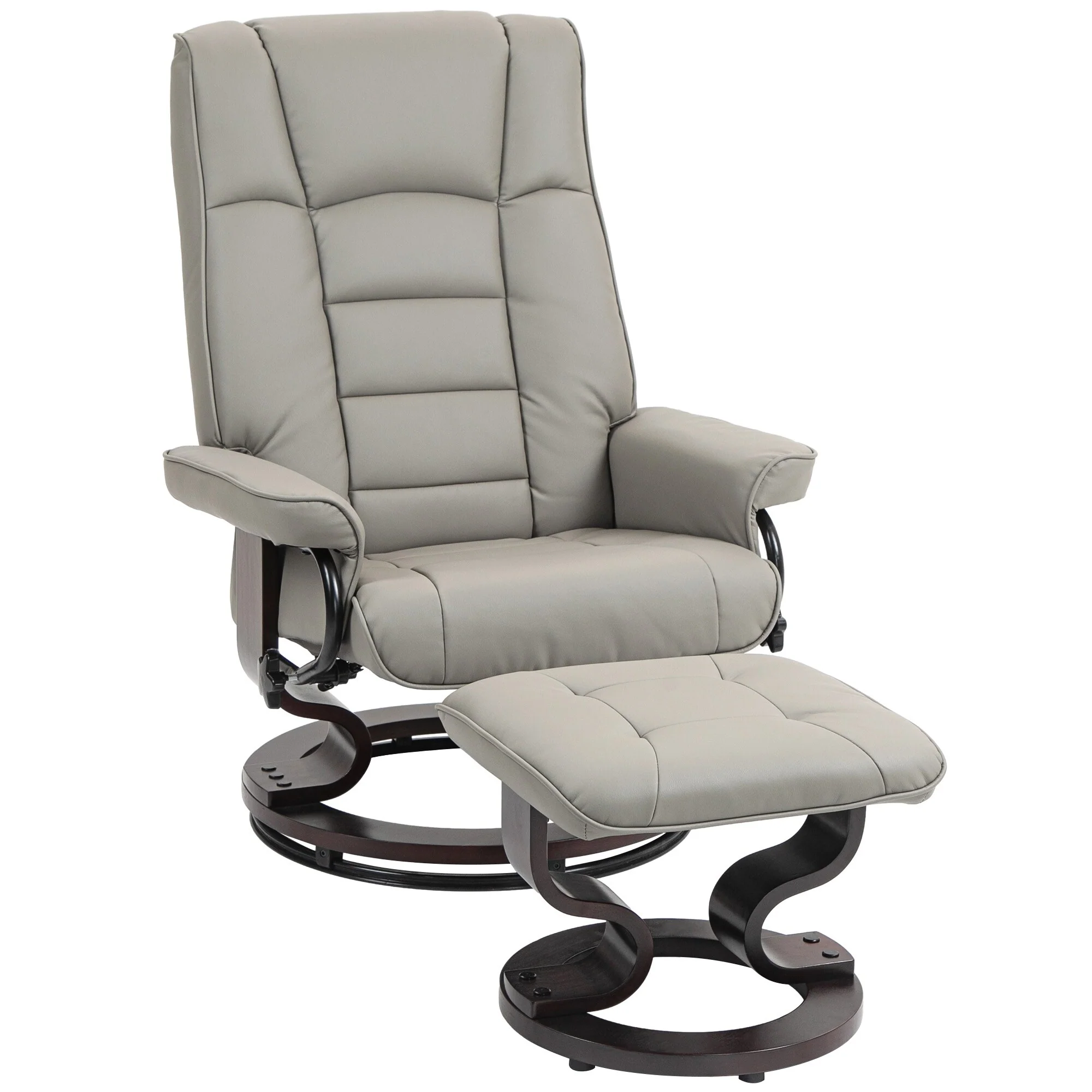 Swivel Recliner Chair and Ottoman